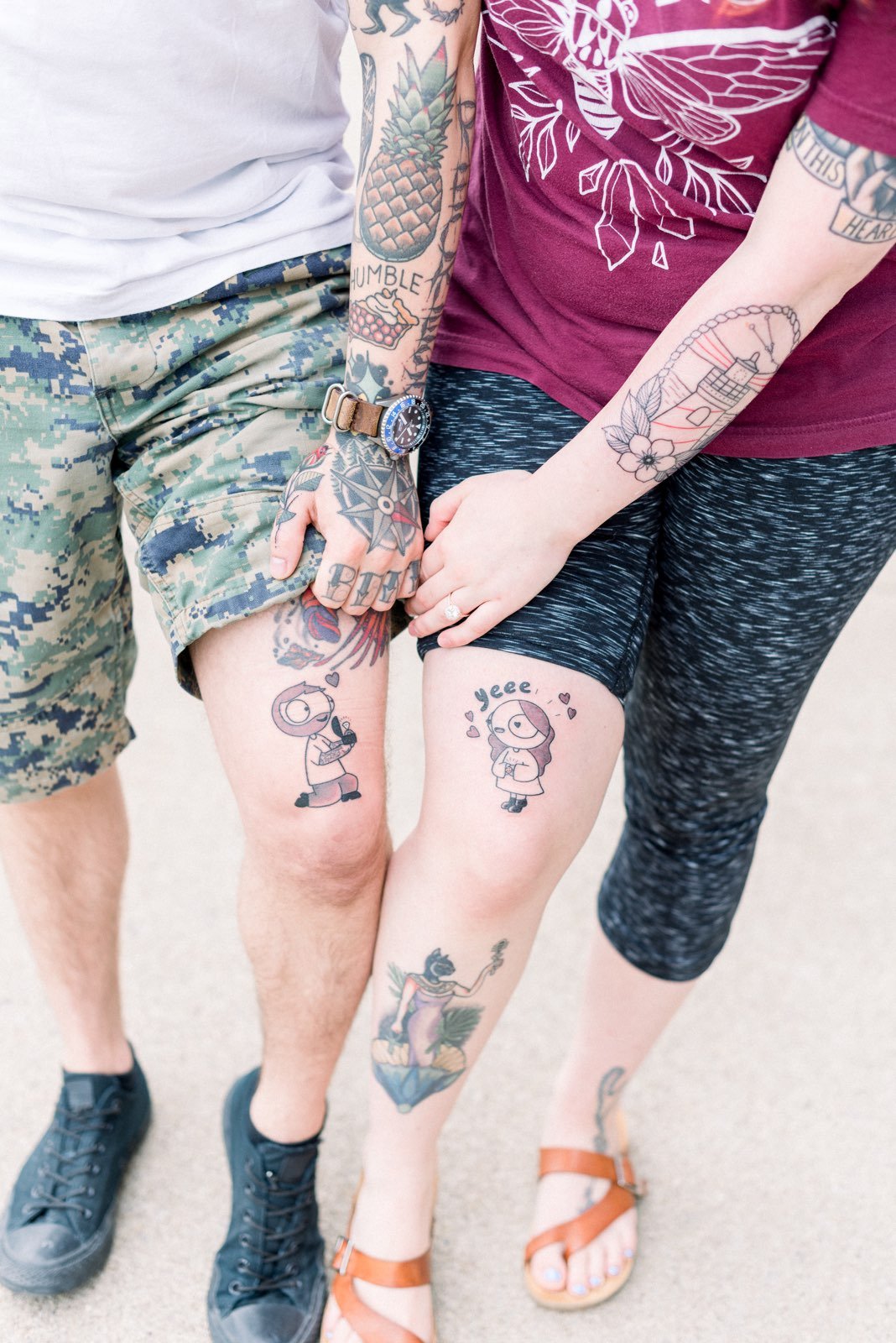 the tattoo that Iggy Luppino proposed with at sink or swim tattoo and piercing in buffalo ny