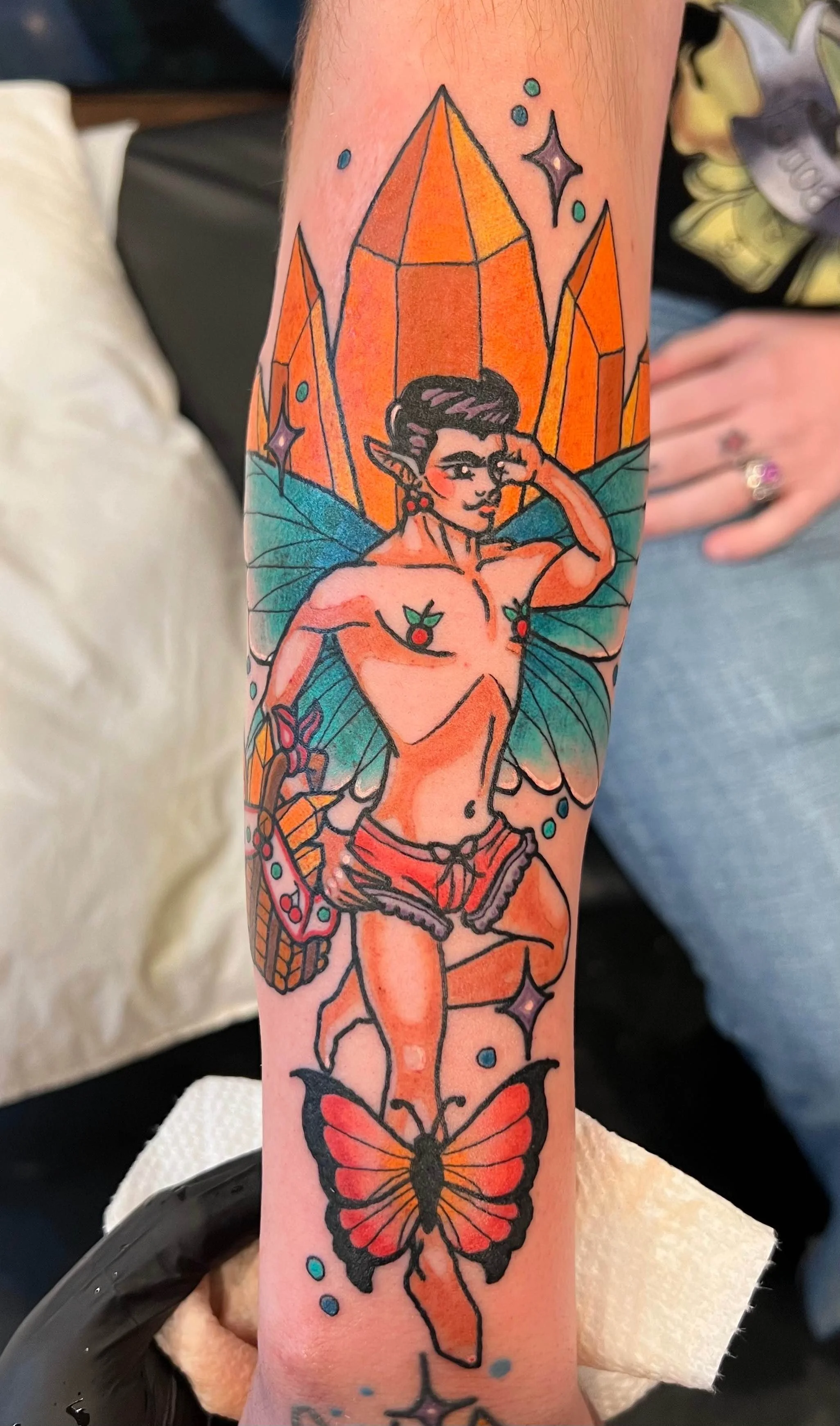 fairy tattoo, portfolio work by Samantha Sullivan at Sink or Swim Tattoo and Piercing in Niagara Falls, NY