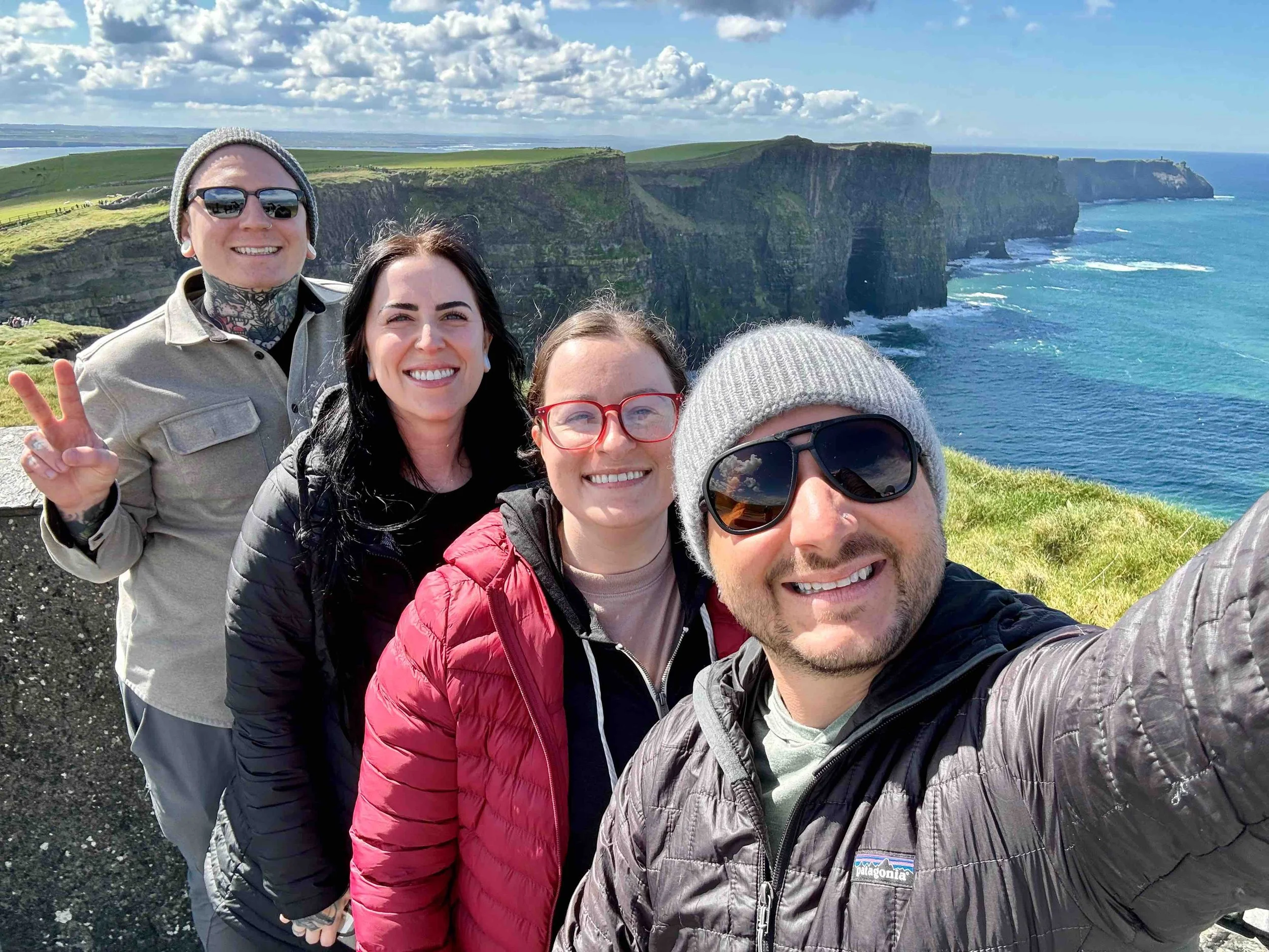 Iggy Luppino standing at the cliffs of moher in Ireland