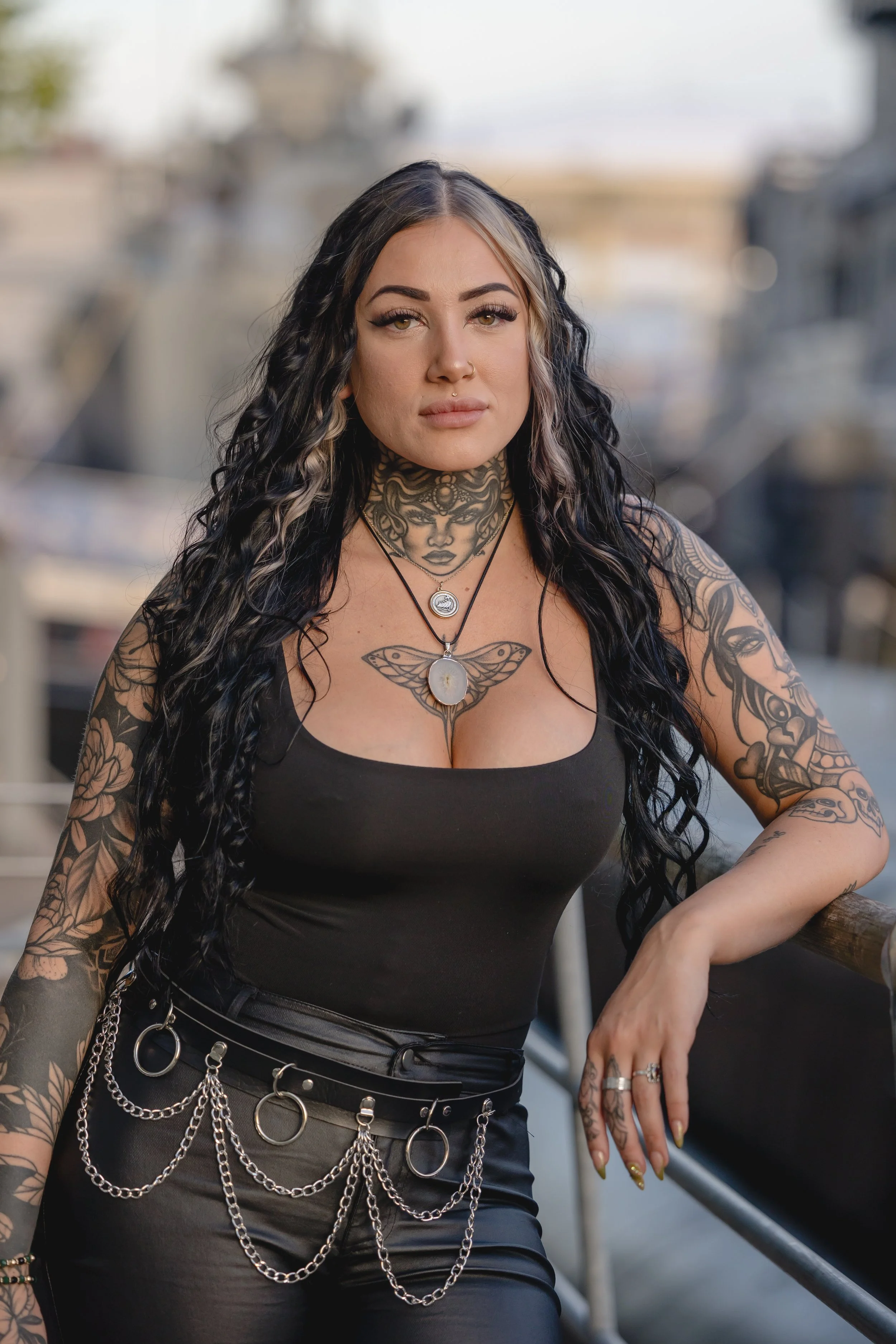 Studio headshot portrait of a resident custom tattoo artist at Sink or Swim serving clients across Amherst and Tonawanda