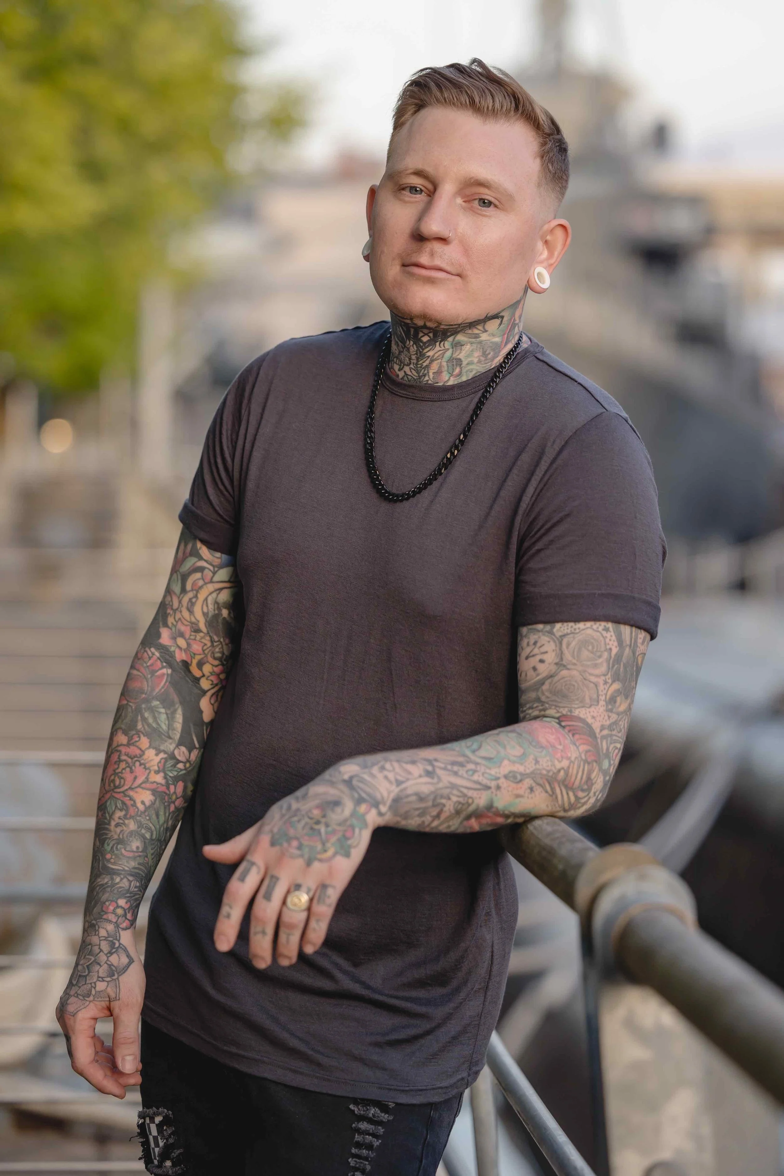 Keith Kuzara, tattoo artist at Sink or Swim Tattoo and Piercing in Niagara Falls, NY
