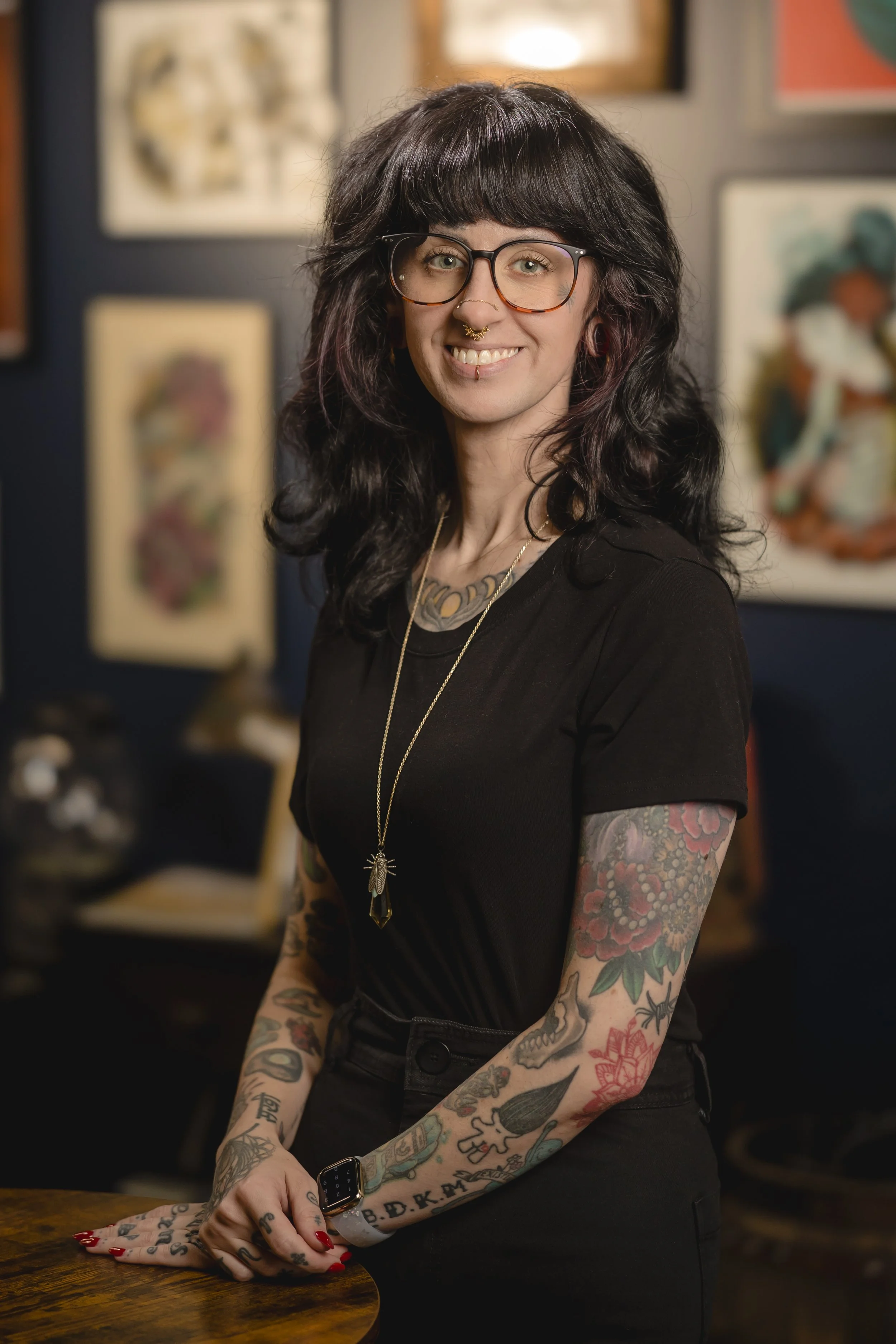 Professional headshot portrait of a resident custom tattoo artist on the Sink or Swim crew roster near Buffalo NY