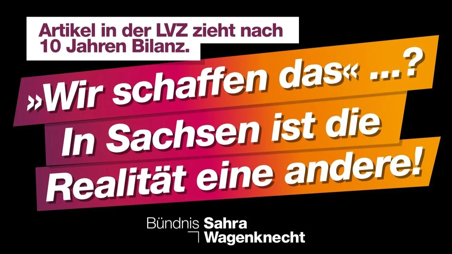 Sachsen hat ein Problem.