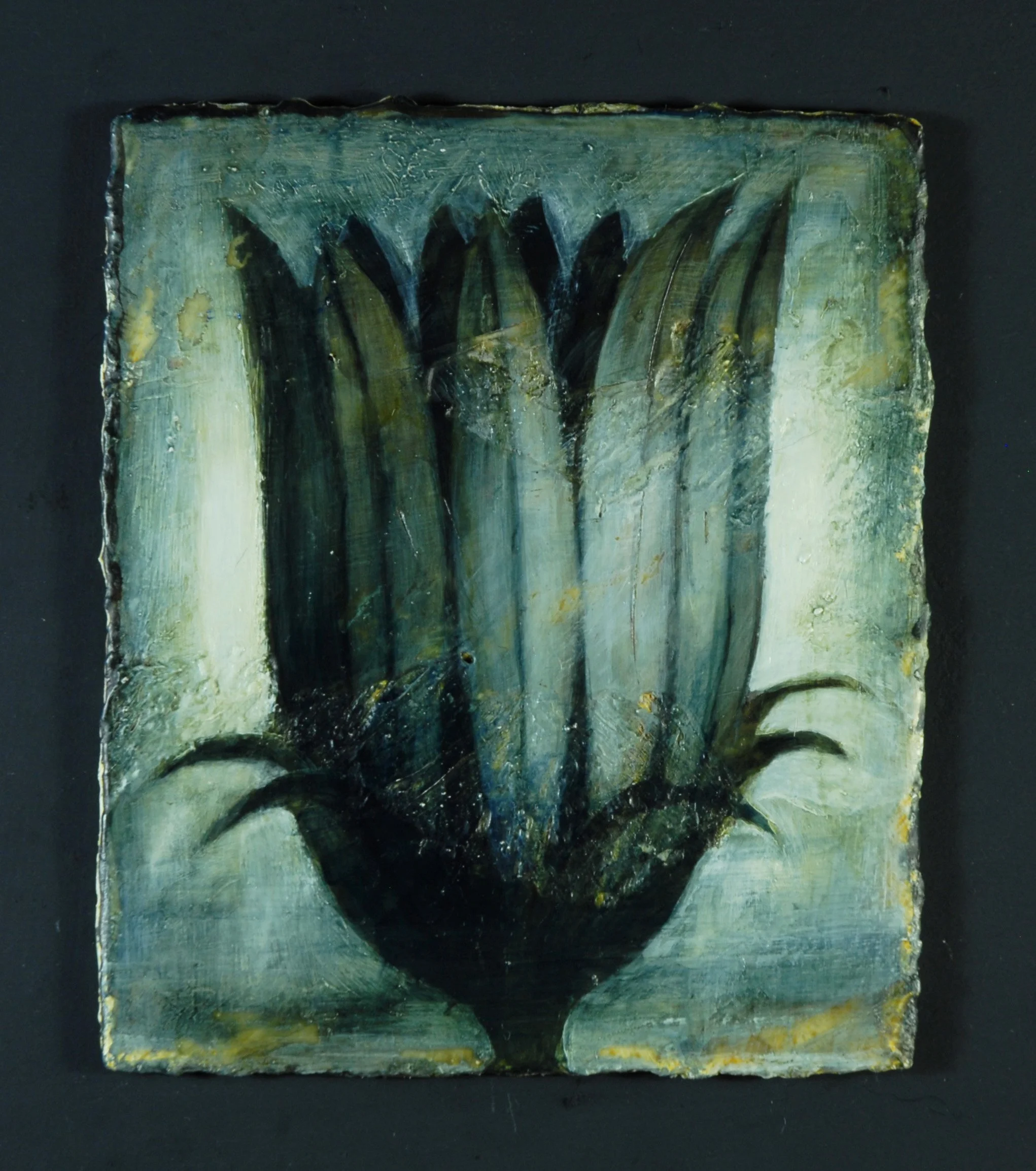 Flower 3, 11cm x 9cm, acrylic, wax