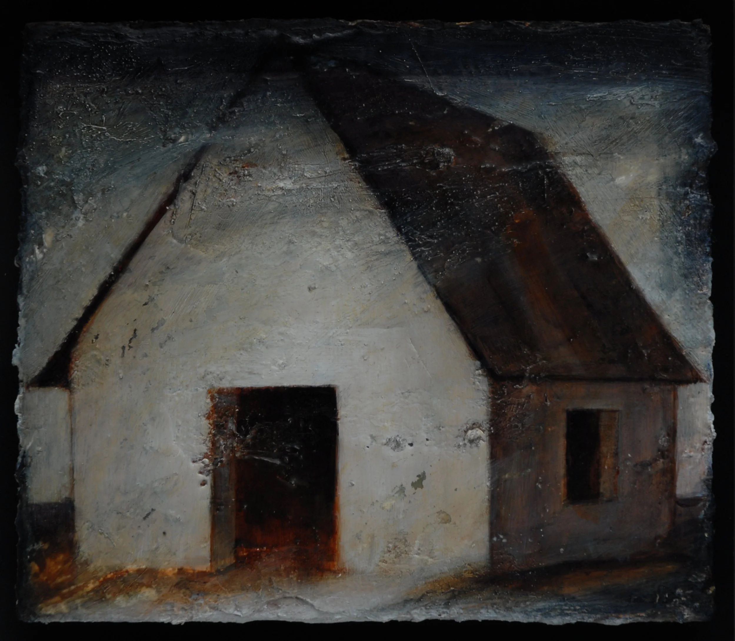 Building 3, 20cm x 23cm, acrylic, wax