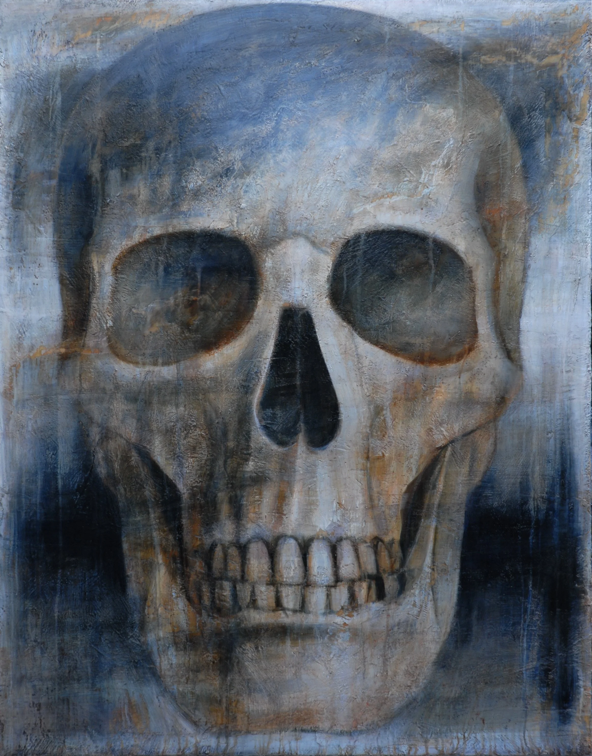 Skull 1
140cm x 110cm
Oil, acrylic, wax