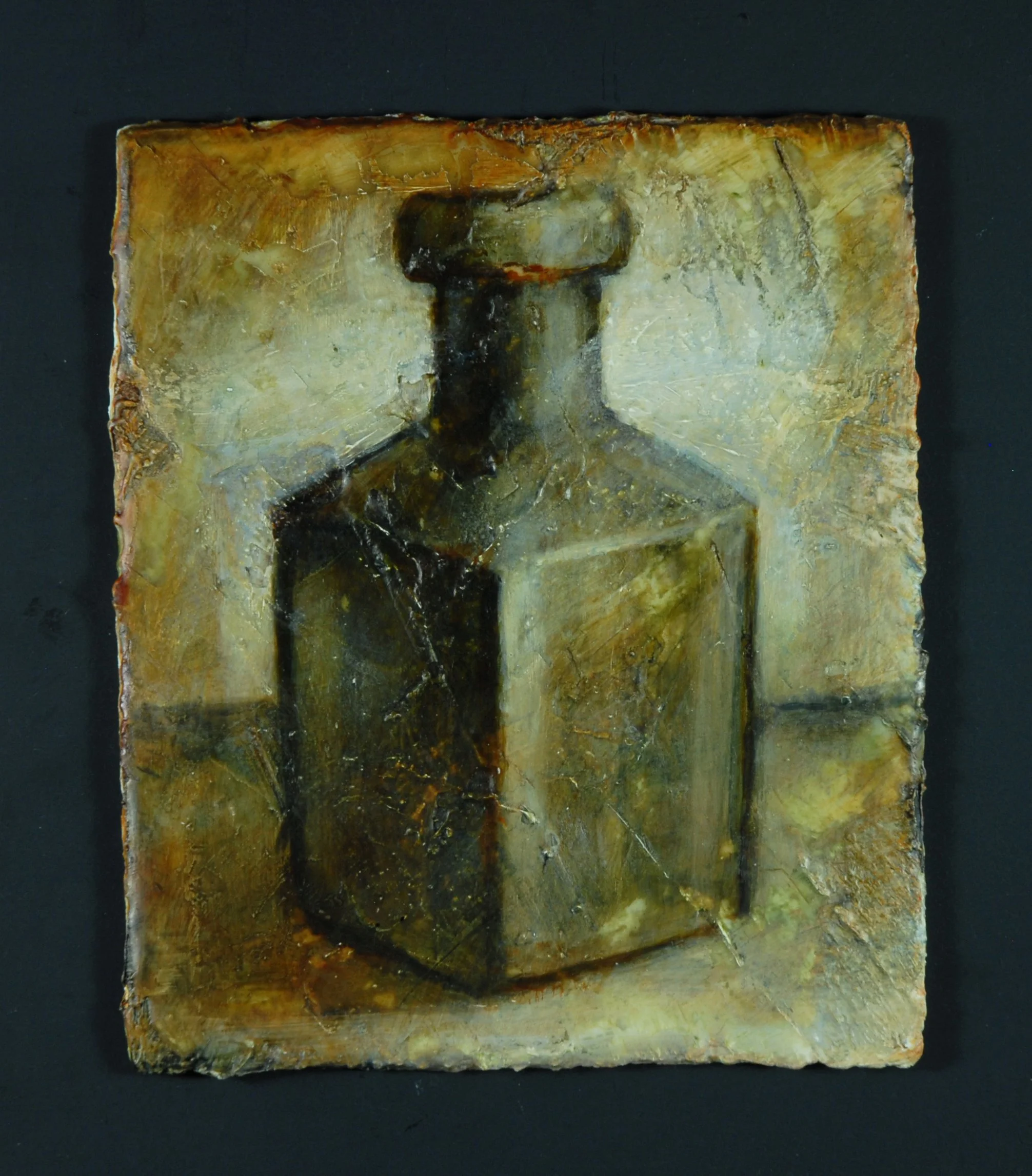 Bottle, 11cm x 9cm, acrylic, wax