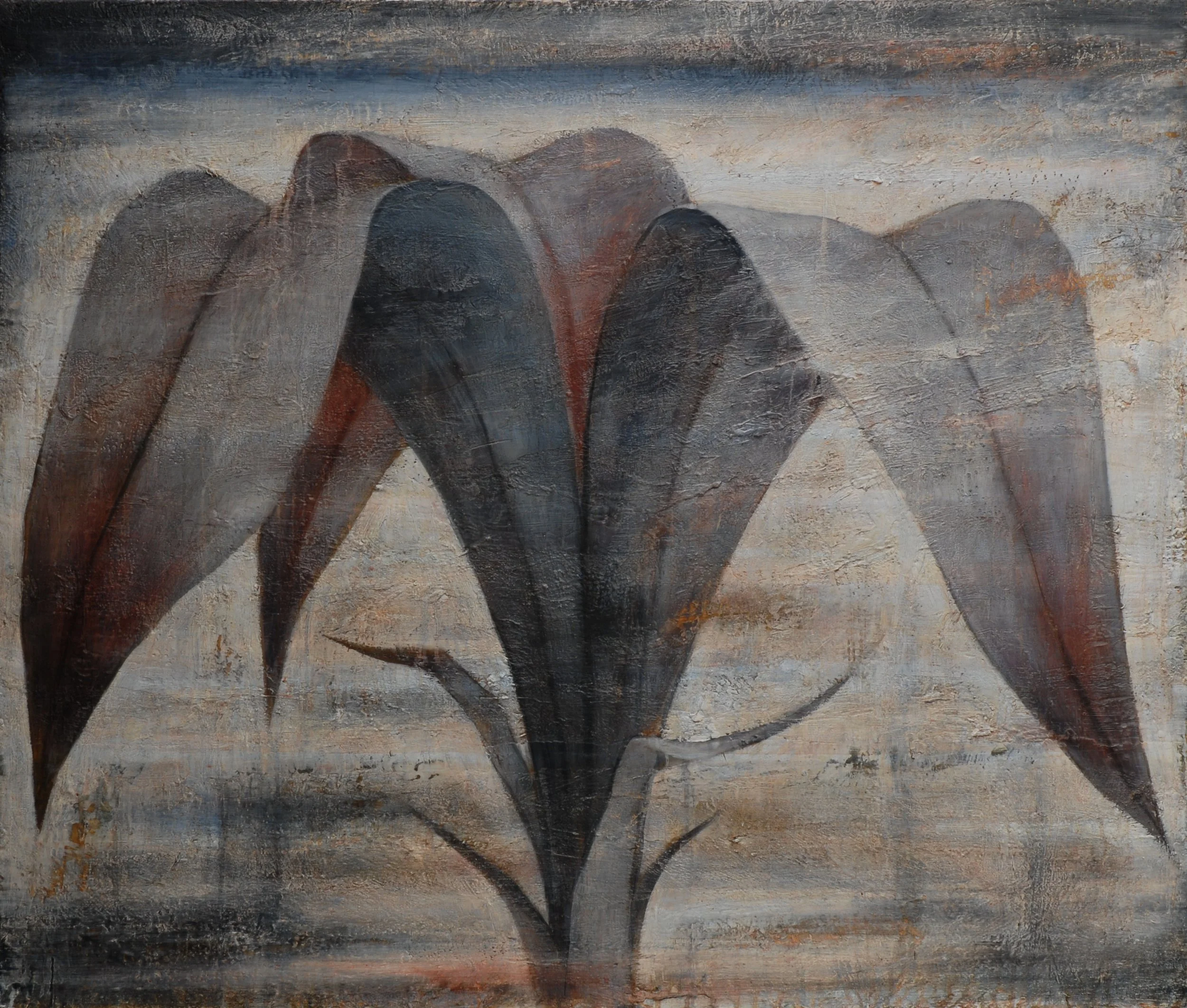 Flower 3
110cm x 130cm
Oil, acrylic, wax