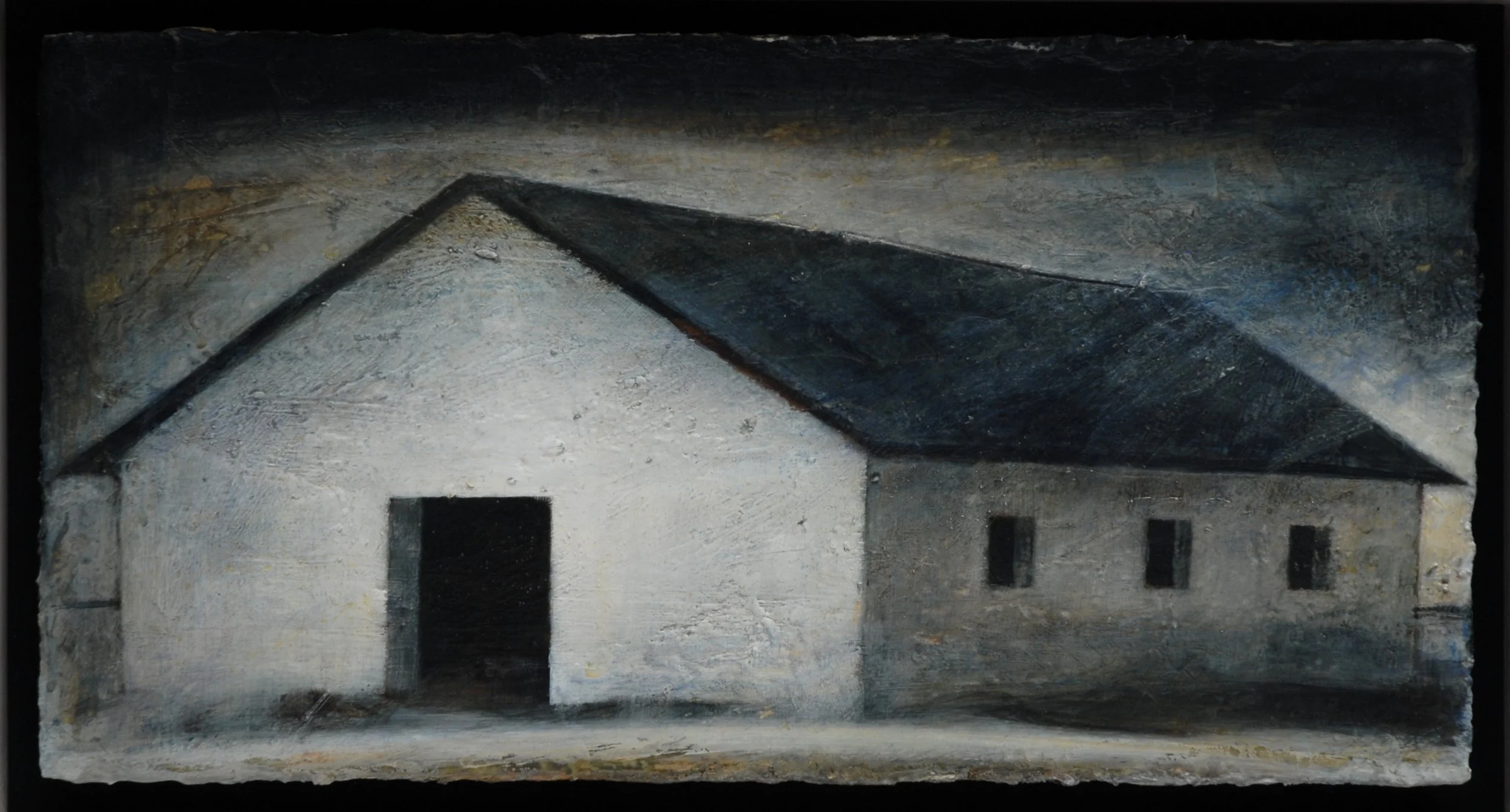Building 2, 17cm x 33cm, acrylic, wax