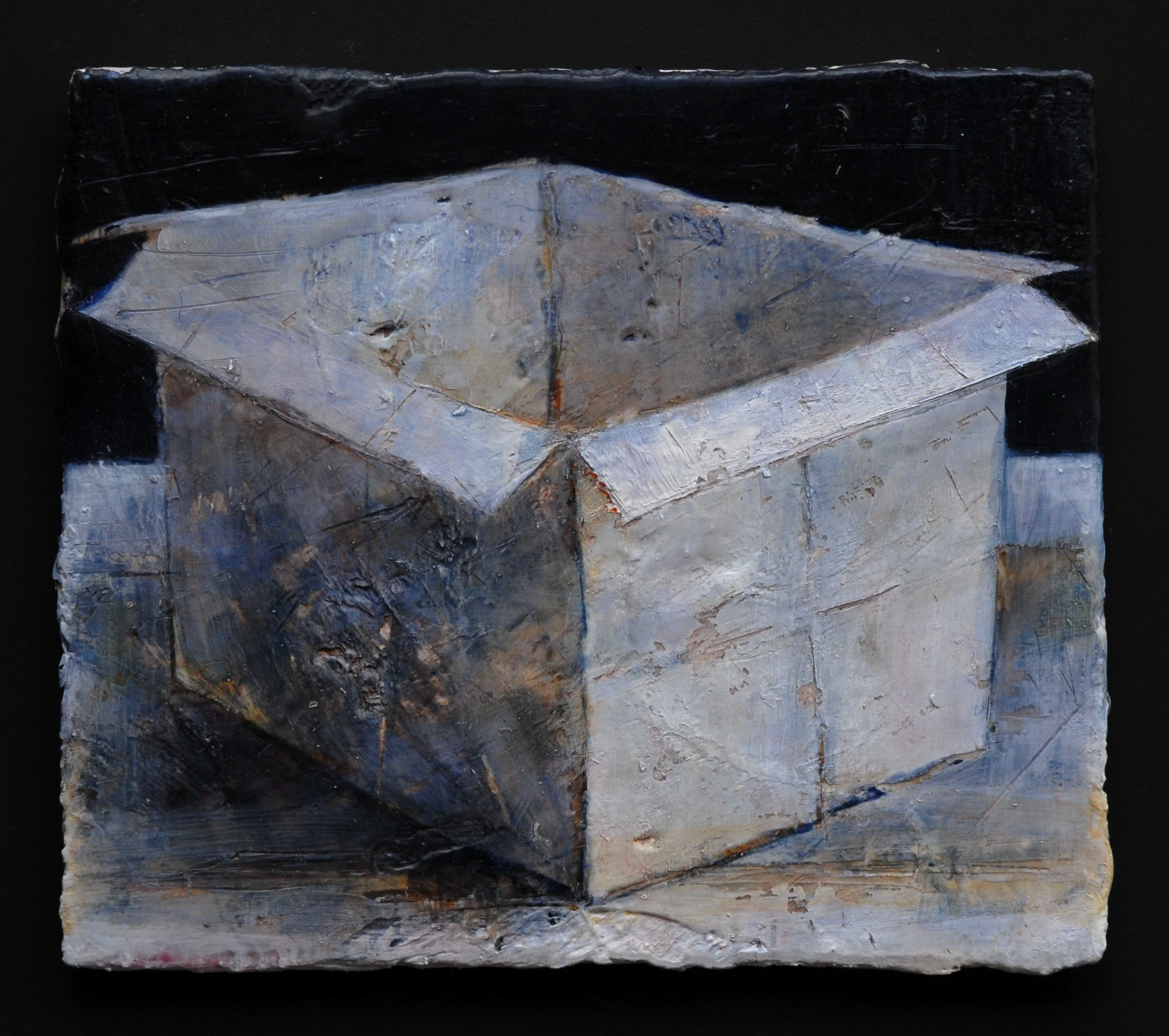 Box 1, 12cm x 14cm, acrylic, wax