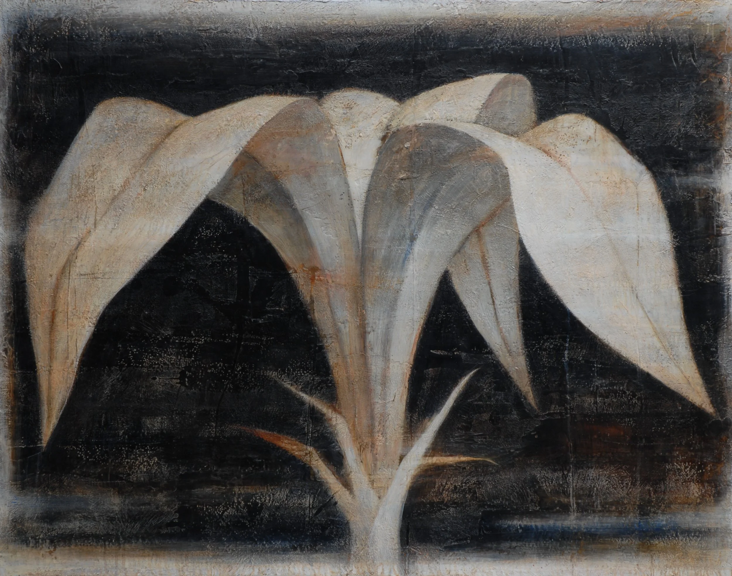 Flower 2
110cm x 140cm
Oil, acrylic, wax