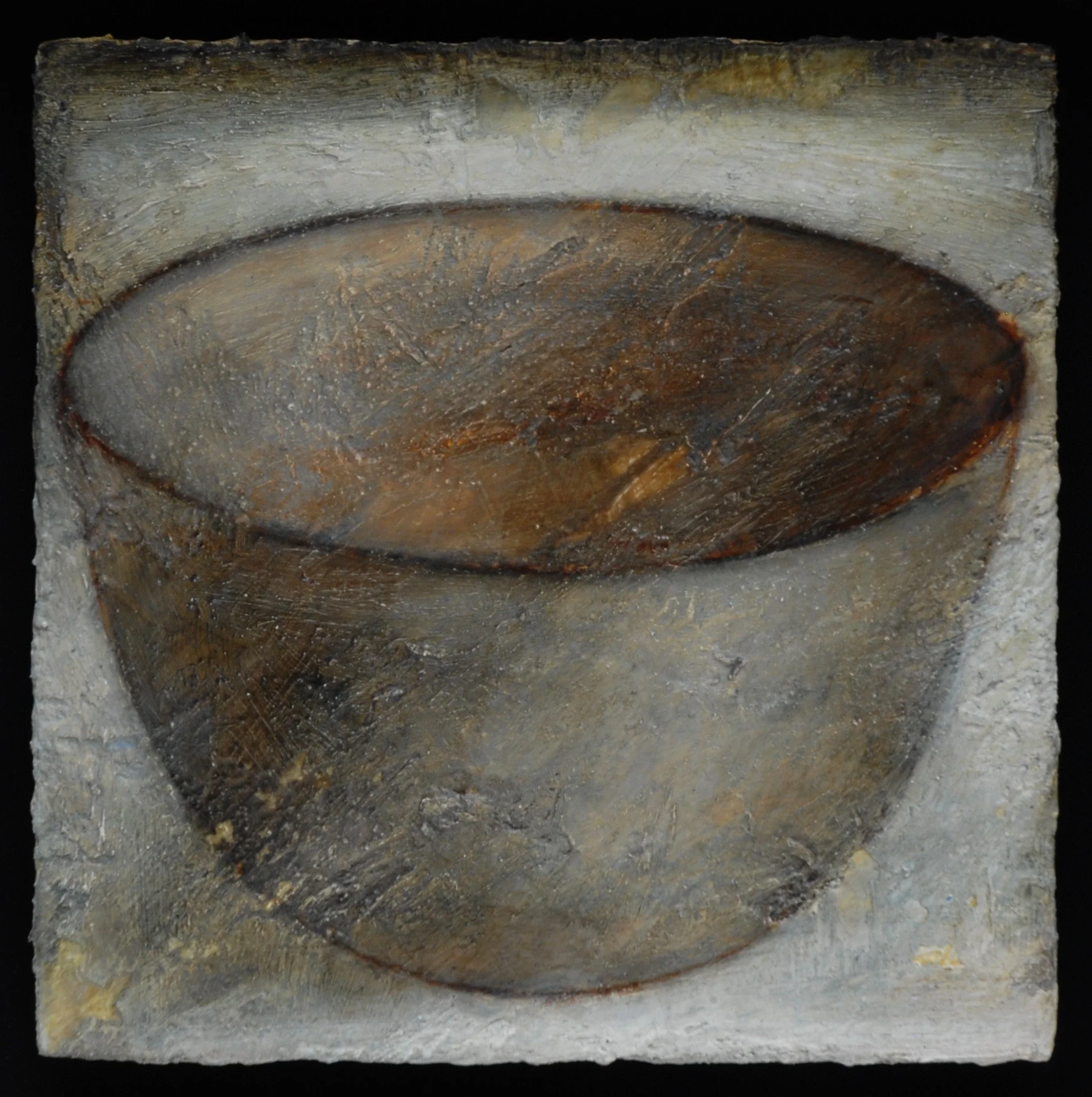 Bowl 3, 17cm x 17cm, arylic, wax