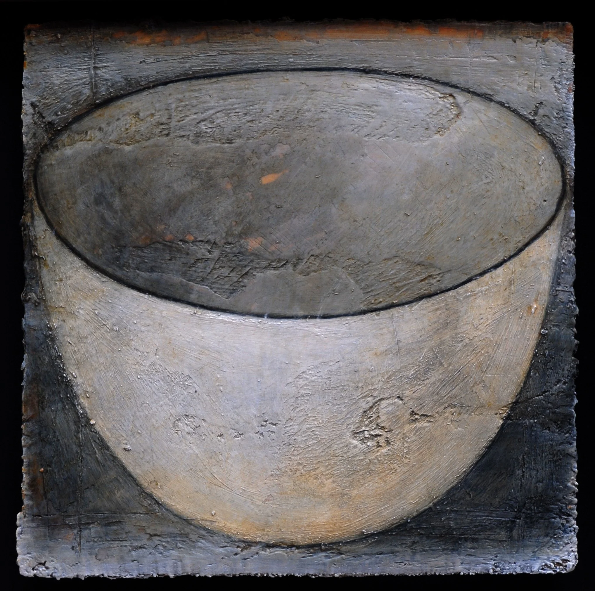 Bowl 2, 20cm x 20cm, acrylic, wax