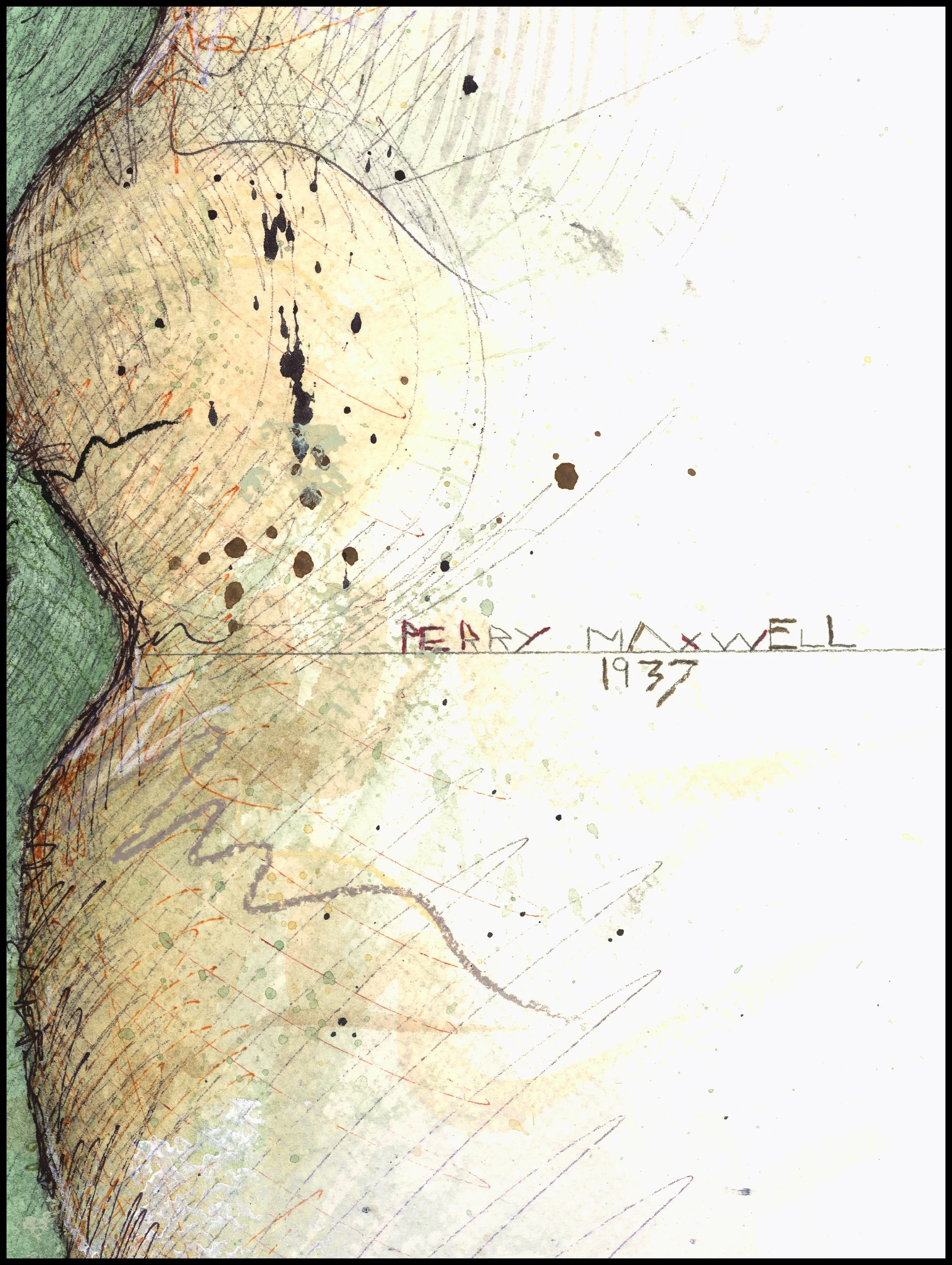 Fine art print of Hole #7 “South Wind” at Prairie Dunes Country Club by Charcoal Golf.