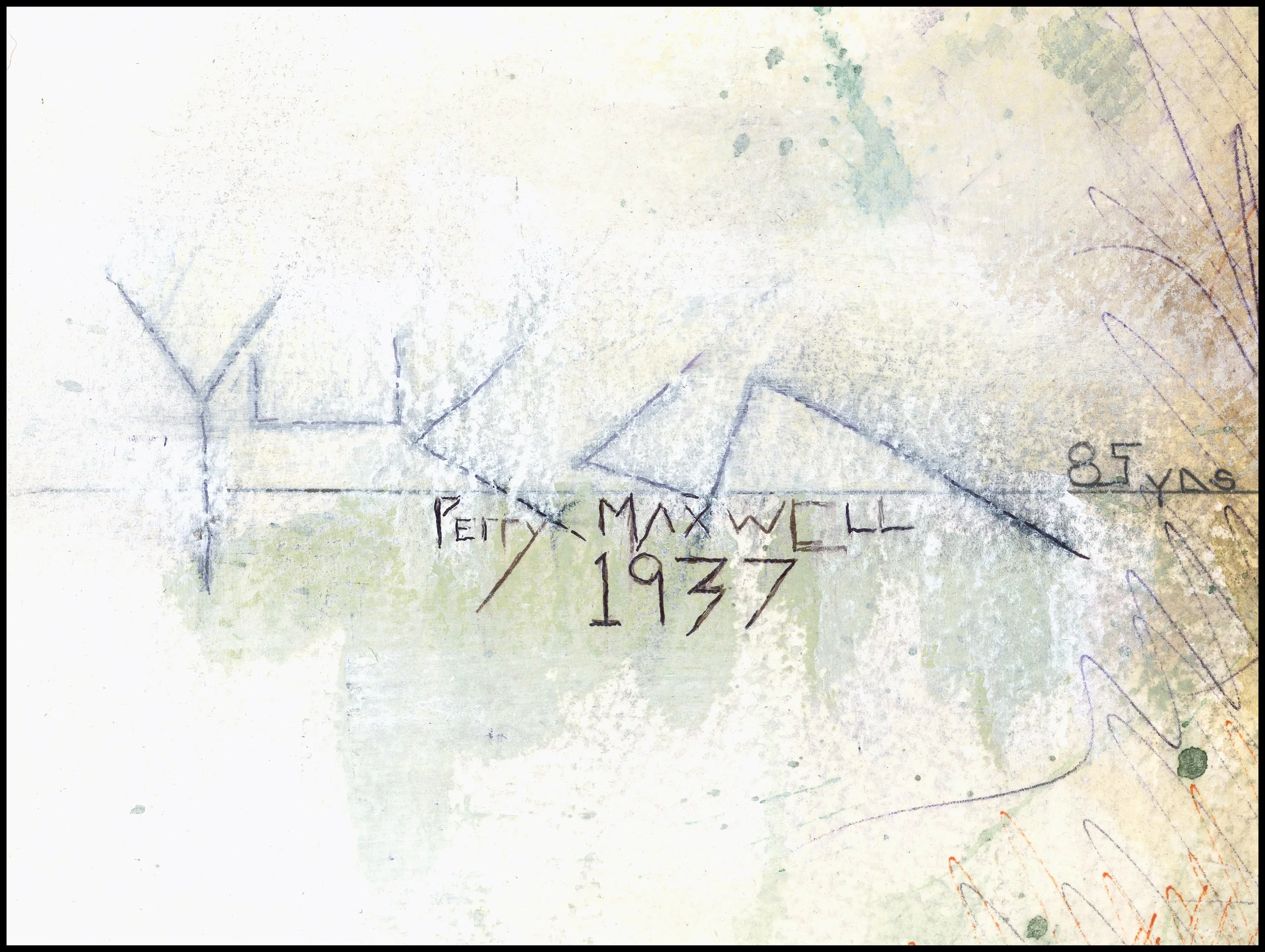 Fine art print of Hole #10 “Yucca” at Prairie Dunes Country Club by Charcoal Golf.