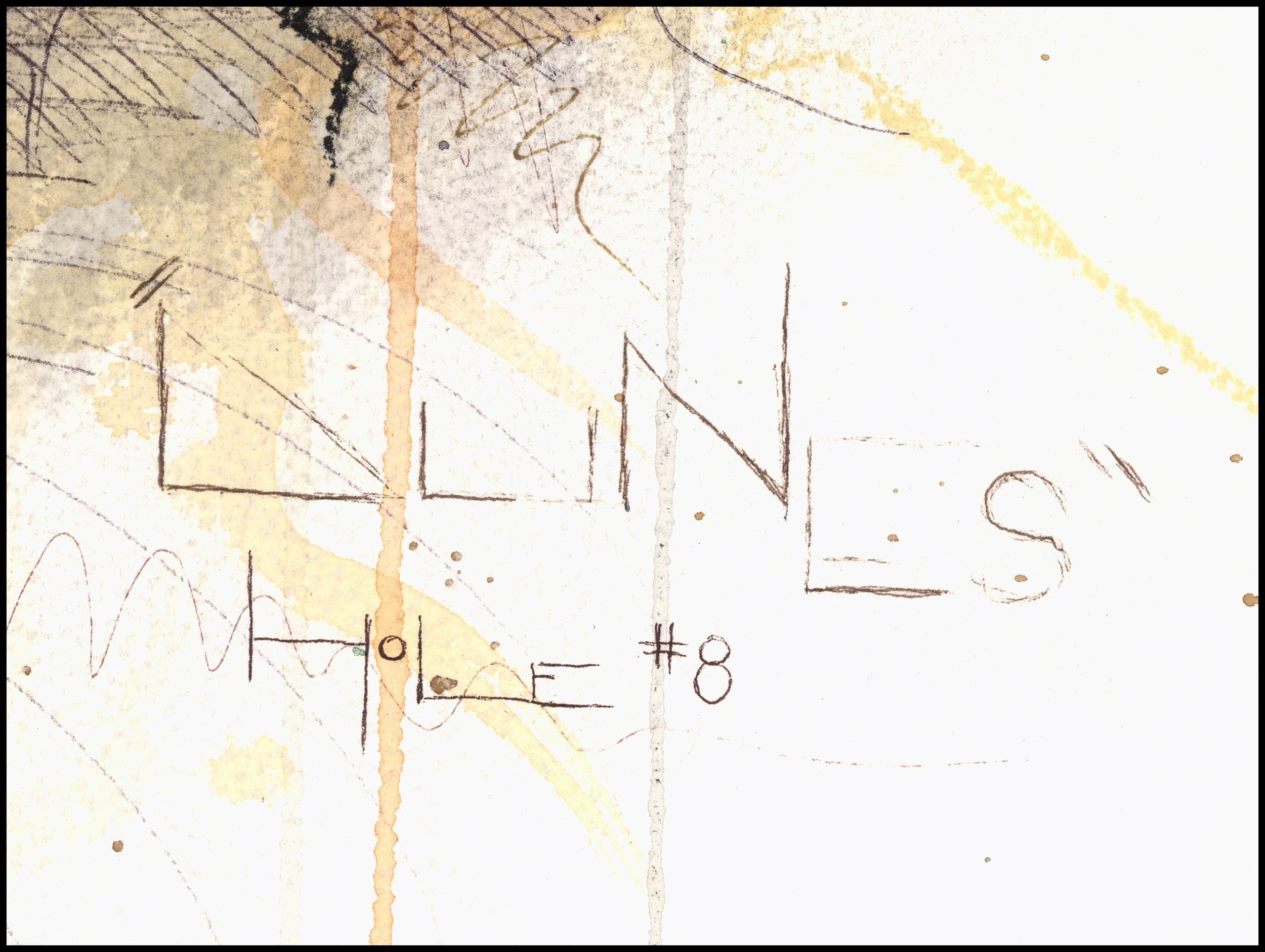 Fine art print of Hole #8 “Dunes” at Prairie Dunes Country Club by Charcoal Golf.