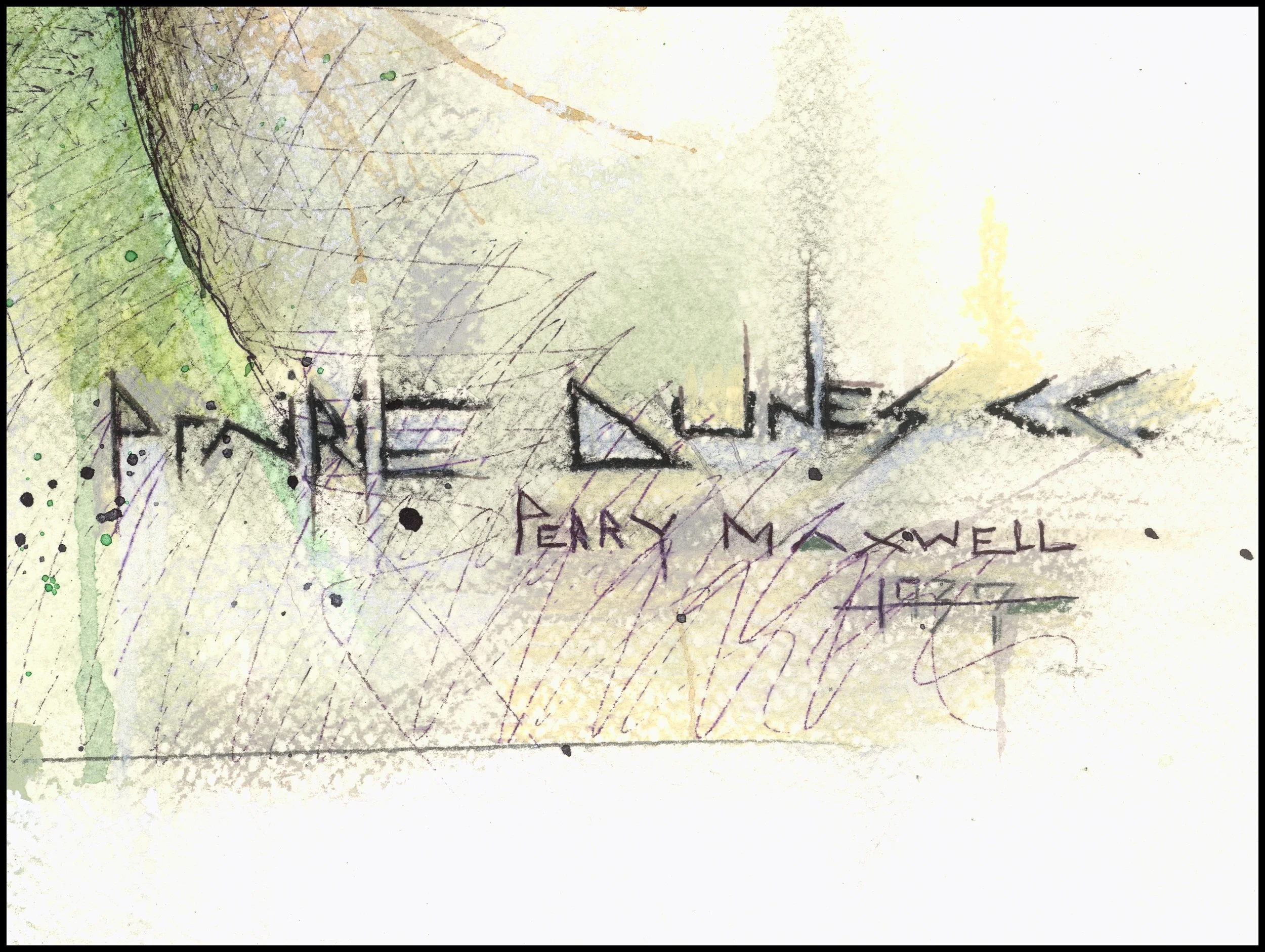 Fine art print of Hole #1 “Carey Lane” at Prairie Dunes Country Club by Charcoal Golf.