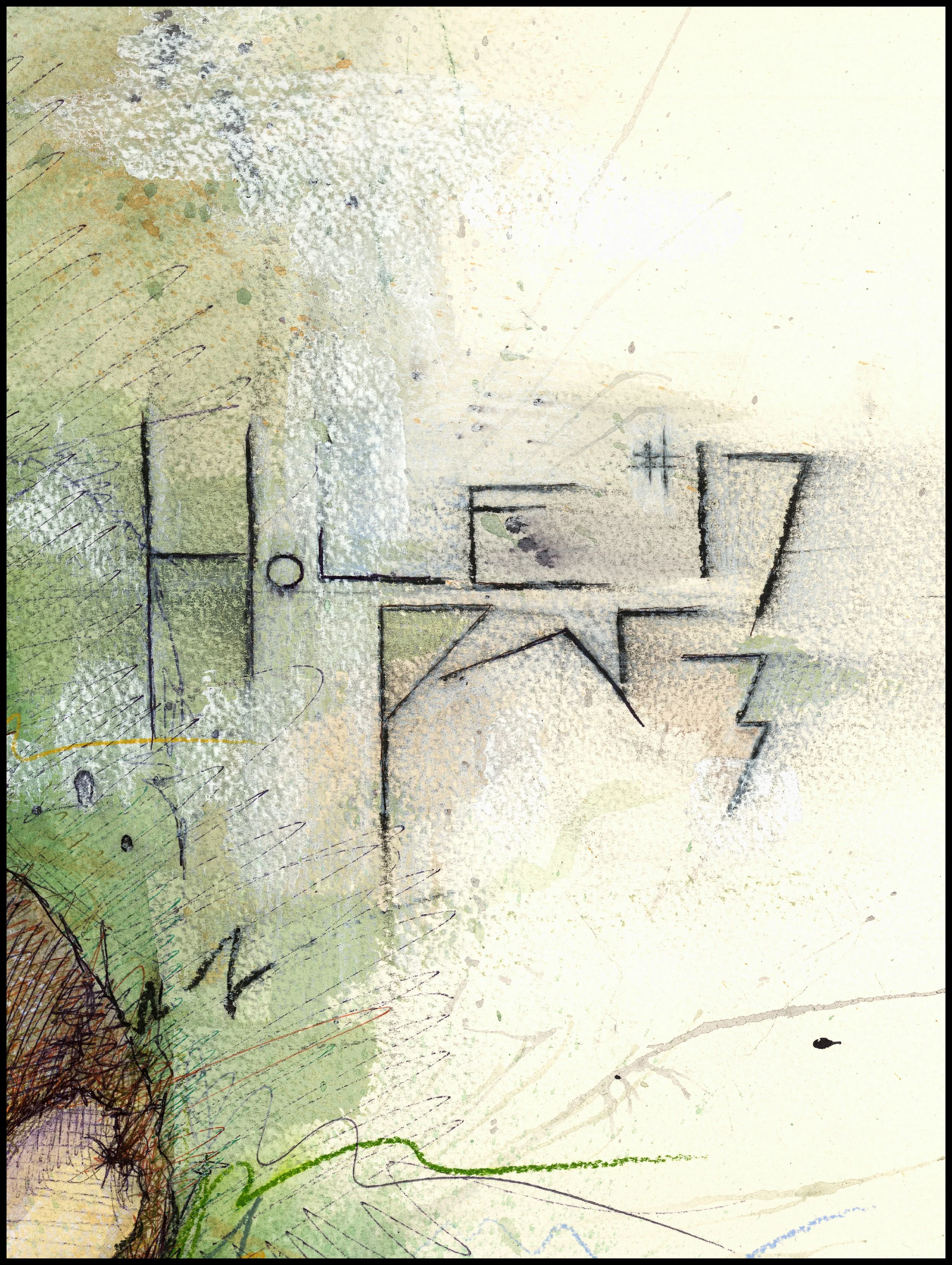 Fine art print of Hole #17 at Te Arai Links South Course by Charcoal Golf.