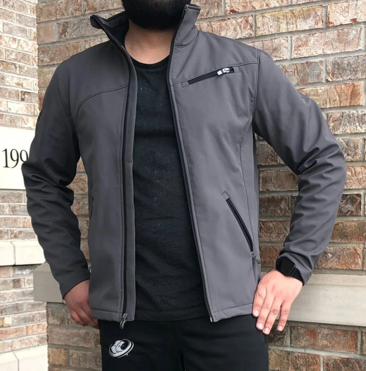 RVA Spyder Mens Transport Soft Shell Jacket - Gray