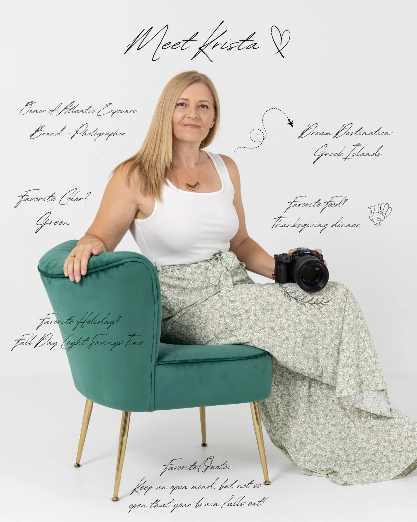 And finishing off with our boss lady &mdash;

Introducing Krista ✨ Owner of the @atlantic_exposure brand, Krista leads a team of talented photographers ensuring that every project reflects the highest level of artistry. Krista is driven by a deep lov