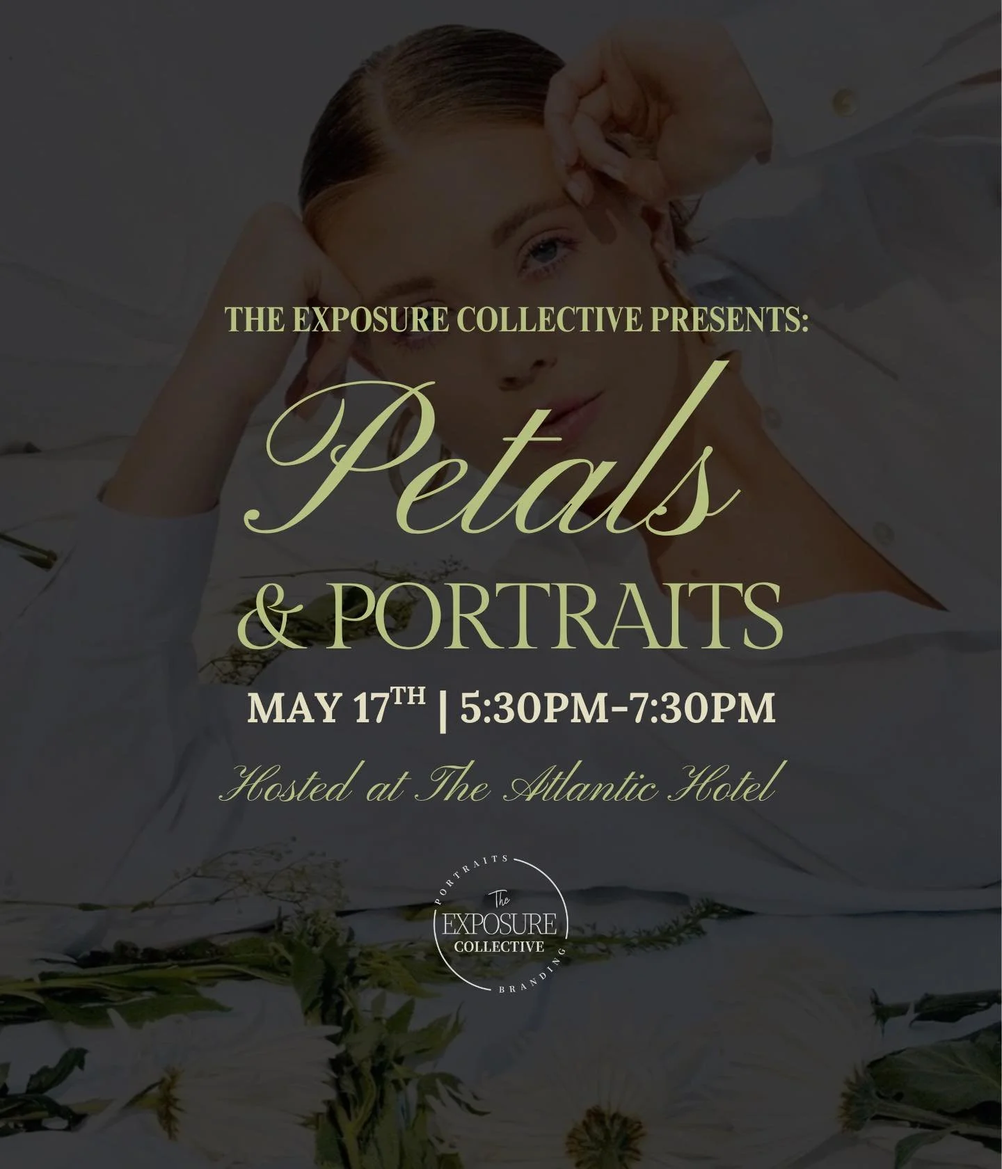 Join us for a dreamy, feel good spring gathering at The Atlantic Hotel Beer Garden on Sunday May 17th from 5:30-7:30pm 📸🌸💐✨ 

Each guest will be greeted with a refreshing spring cocktail and receive a 10 minute portrait session with an airy spring