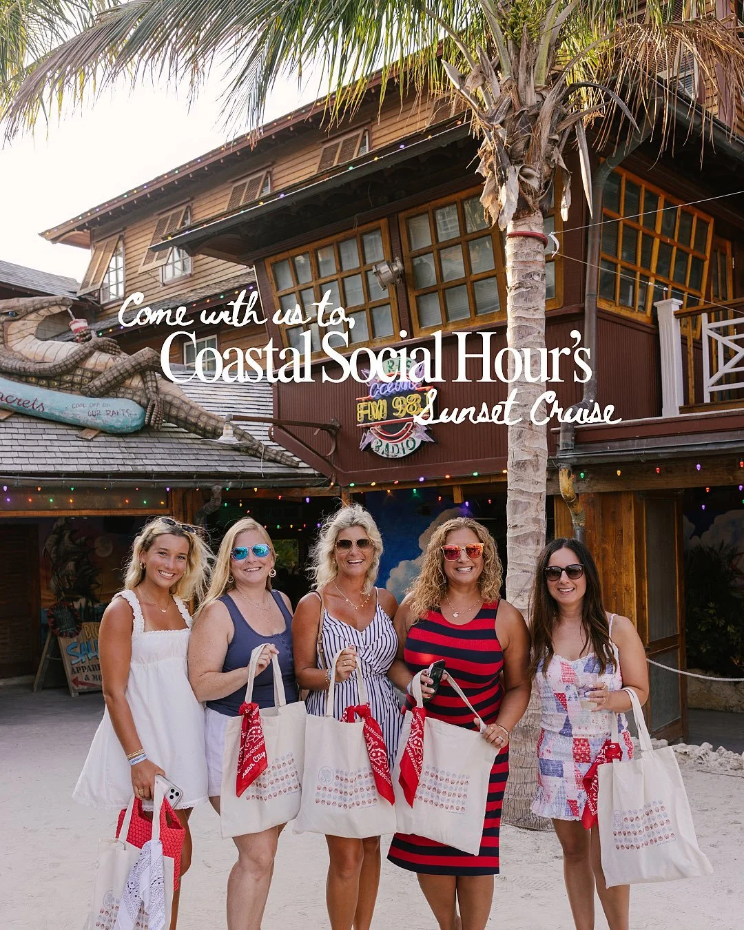 Come with us to Volume 2 of Coastal Social Hour&rsquo;s sunset cruise with @seacretscruises 🛥💫☀️ All around good energy, good people, and a great time &mdash; we are counting down the days until the next one! Thanks for having us @coastalsocialhour