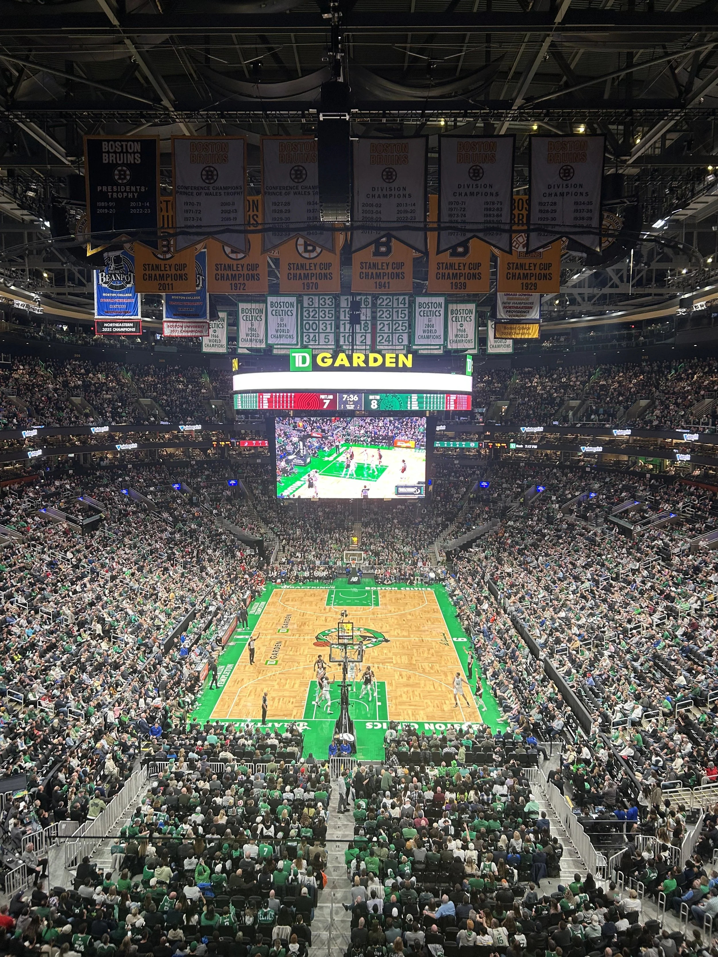 TD Garden, Cetlics basketball arena