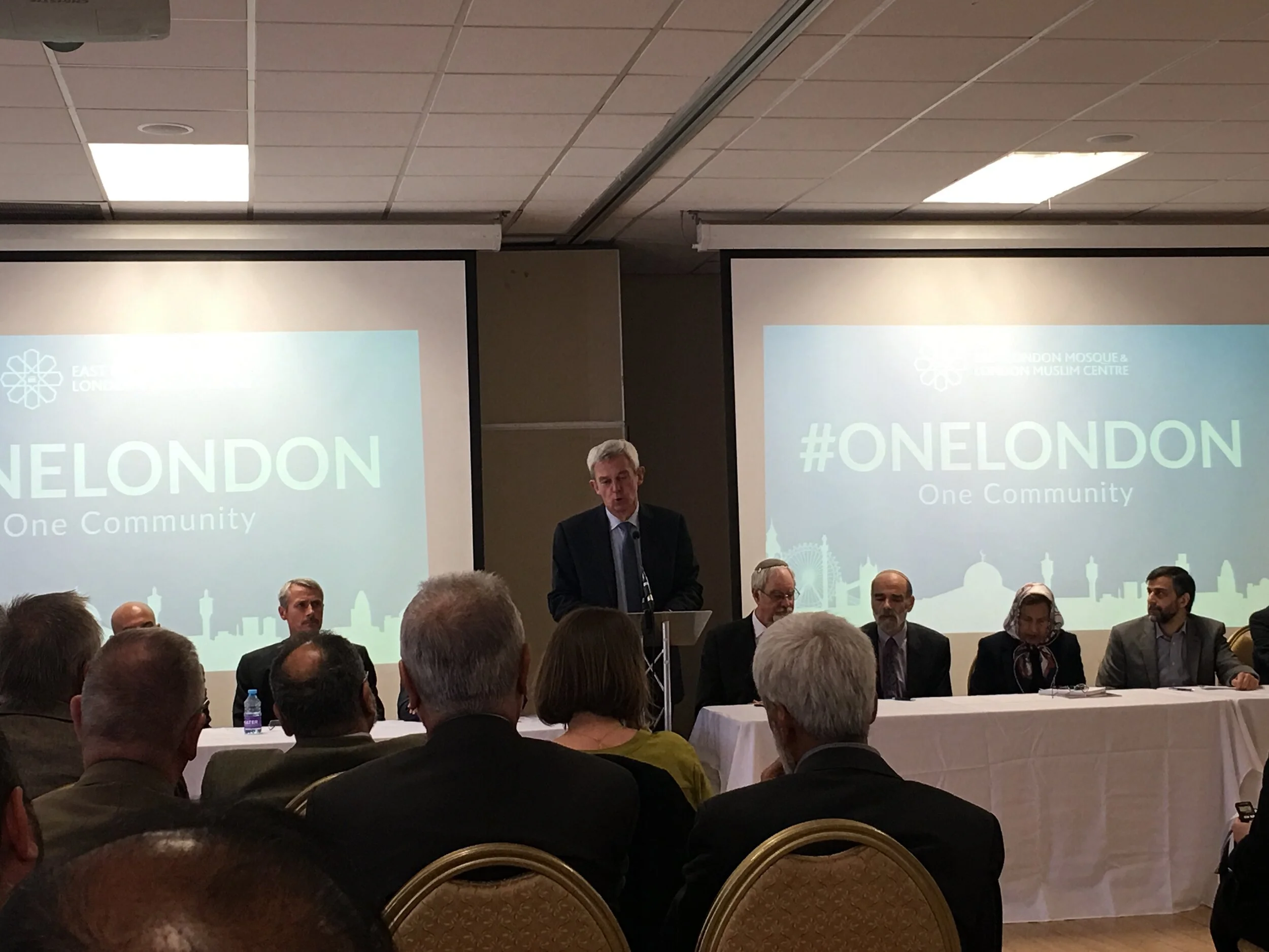 The Director attends 'One London, One Community', Press Conference at East London Mosque, 5th June 2017
