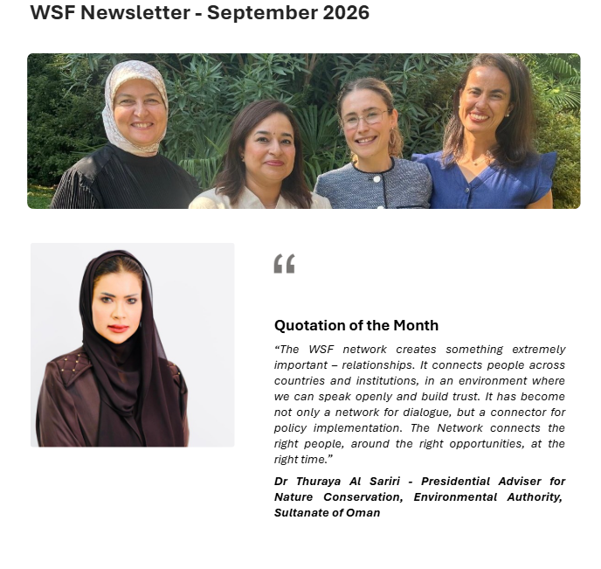 WSF Newsletter - September 2026
