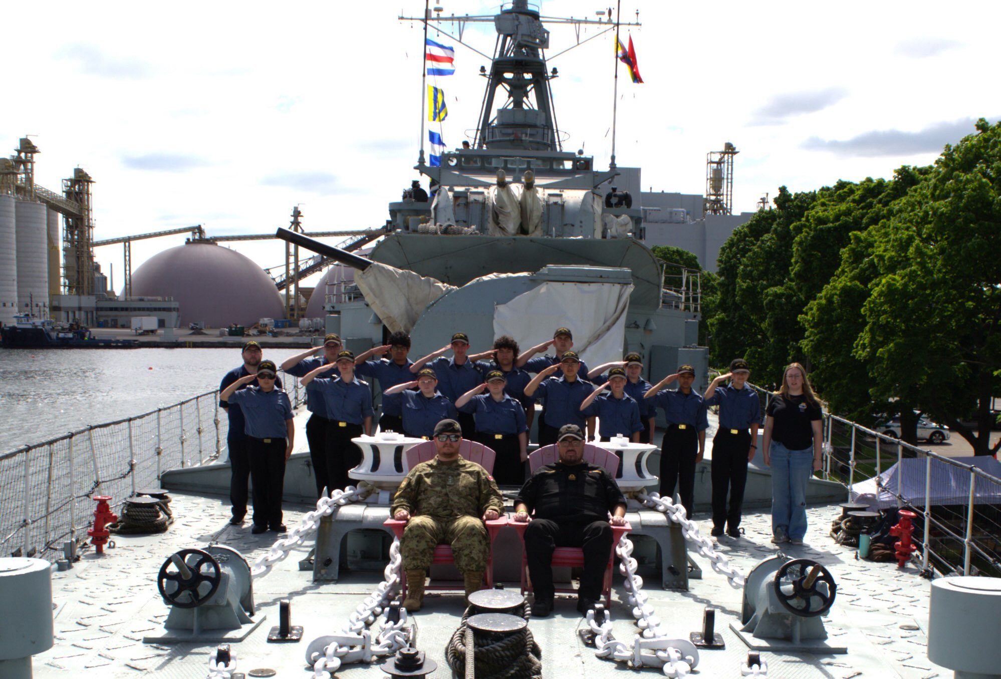 Part 2 of our year end trip on June 6-7: HMCS Haida ⚓️

On the second day of our trip, 112 Howe cadets had the opportunity to learn from HMCS Haida guides, and wowed them with their historical knowledge about Canada&rsquo;s naval history. 📚

Followi