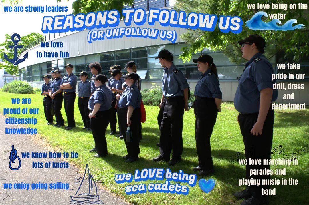 have you hit that follow button yet? 👀 better yet, have you considered joining sea cadets? 

#seacadets #cadetscan #cadetscanada #peterborough #peterboroughontario
