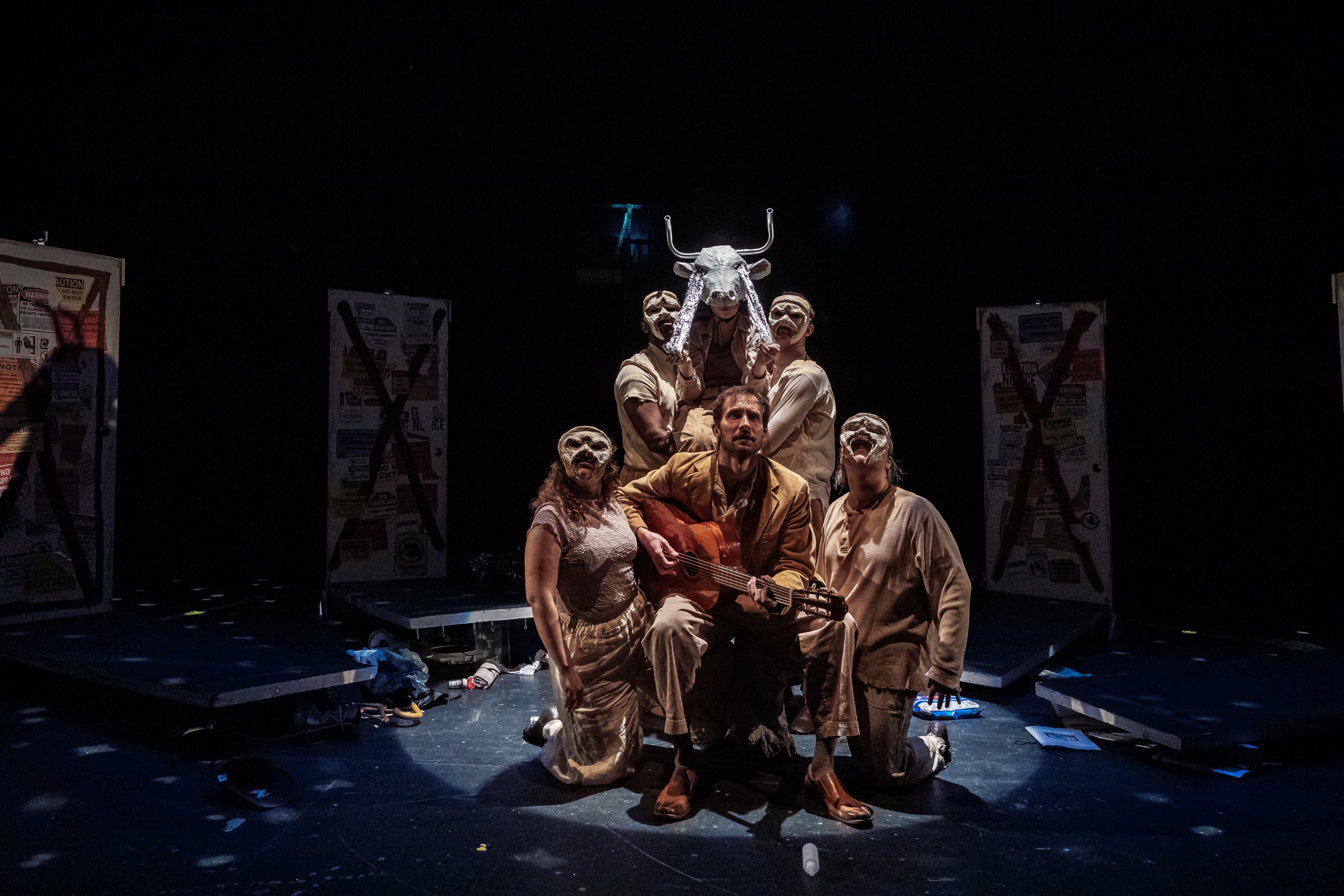 STARRY EYES Directed by Lars Montanaro.
An Experimental Ensemble Theater Piece about Greek mythology and how the society has disregarded the people in needs.