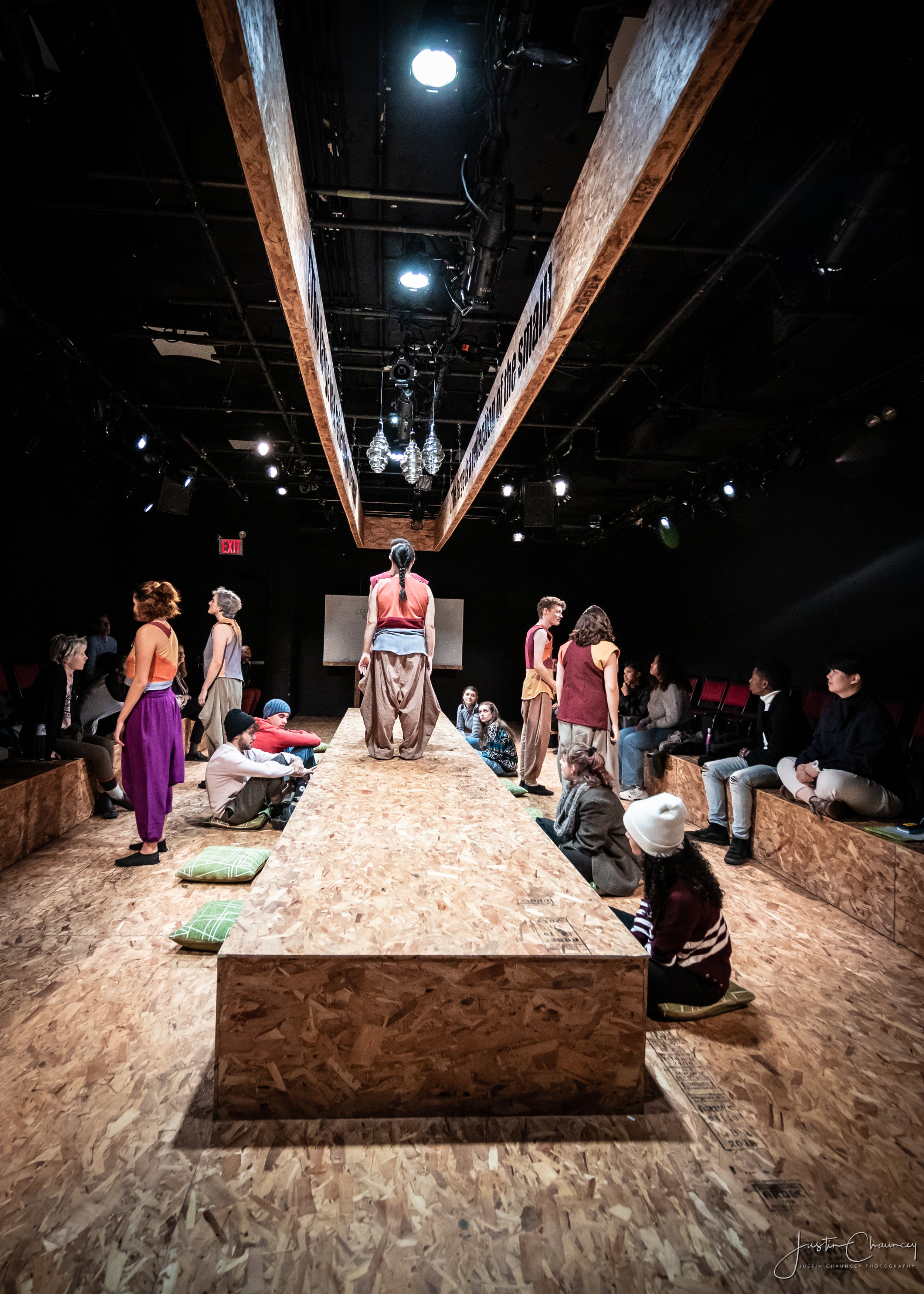 EMERGENT STRATEGY by Dir. Jonathan Mccrory. An Immersive Experimental Ensemble work inspired by the book, Emergent Strategy by Adrienne Maree Brown.