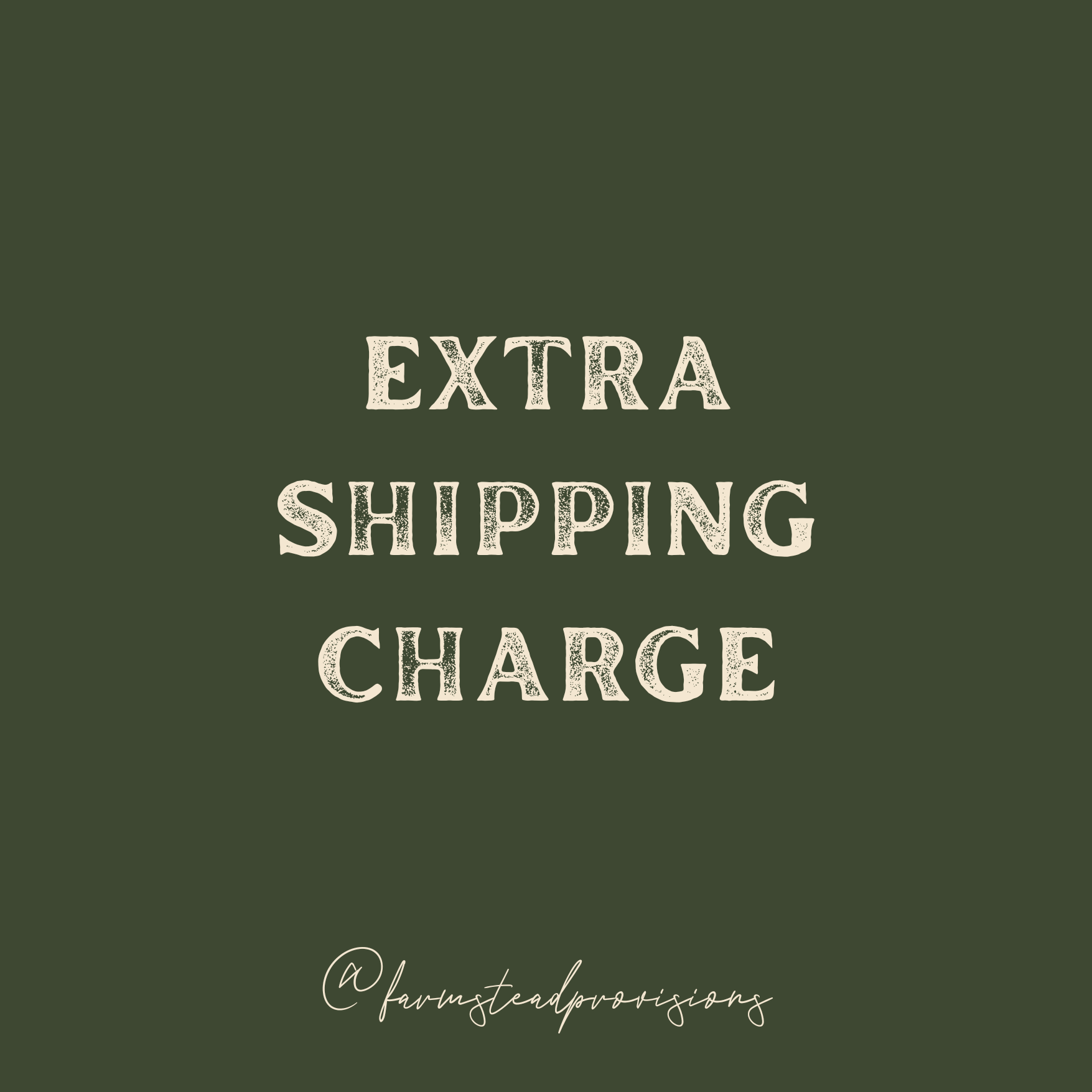 Additional Shipping Charge