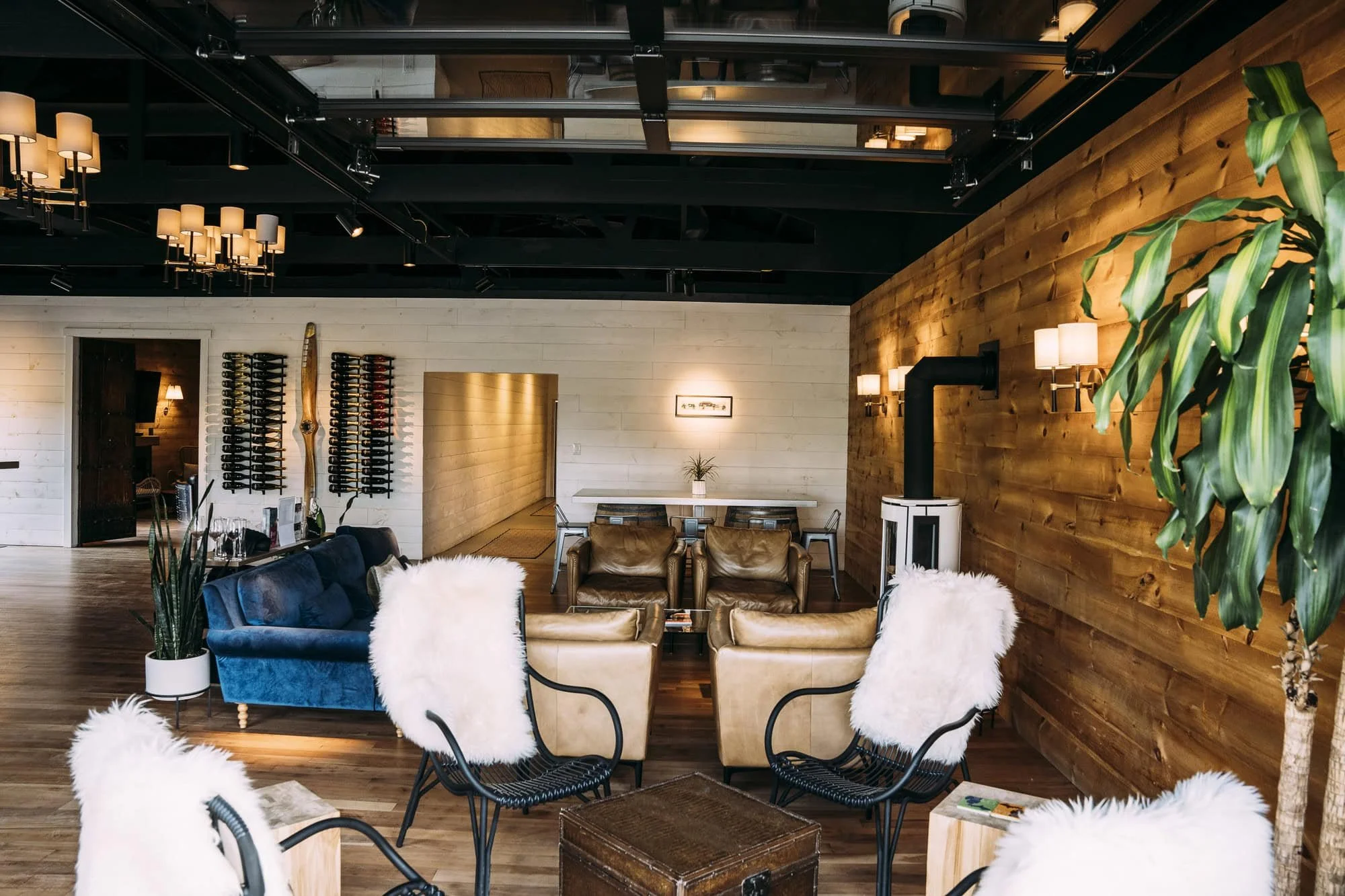 The Tasting Room. A modern, understated space perfect for private events and celebrations year-round.