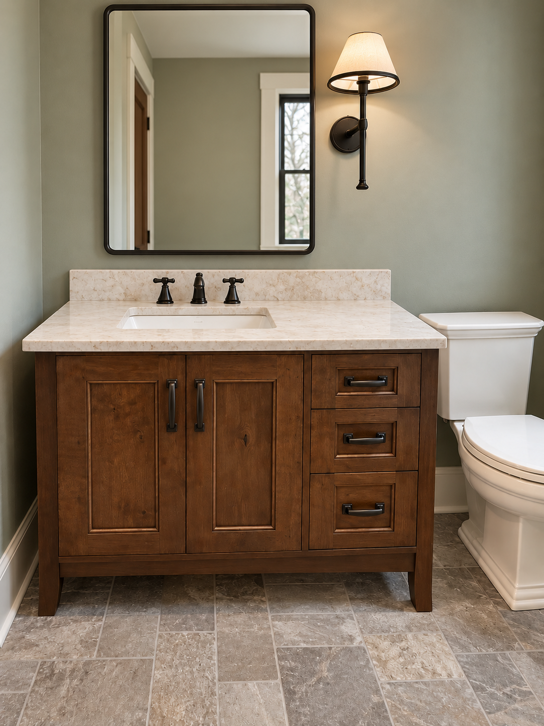 Rustic Alder Vantiy