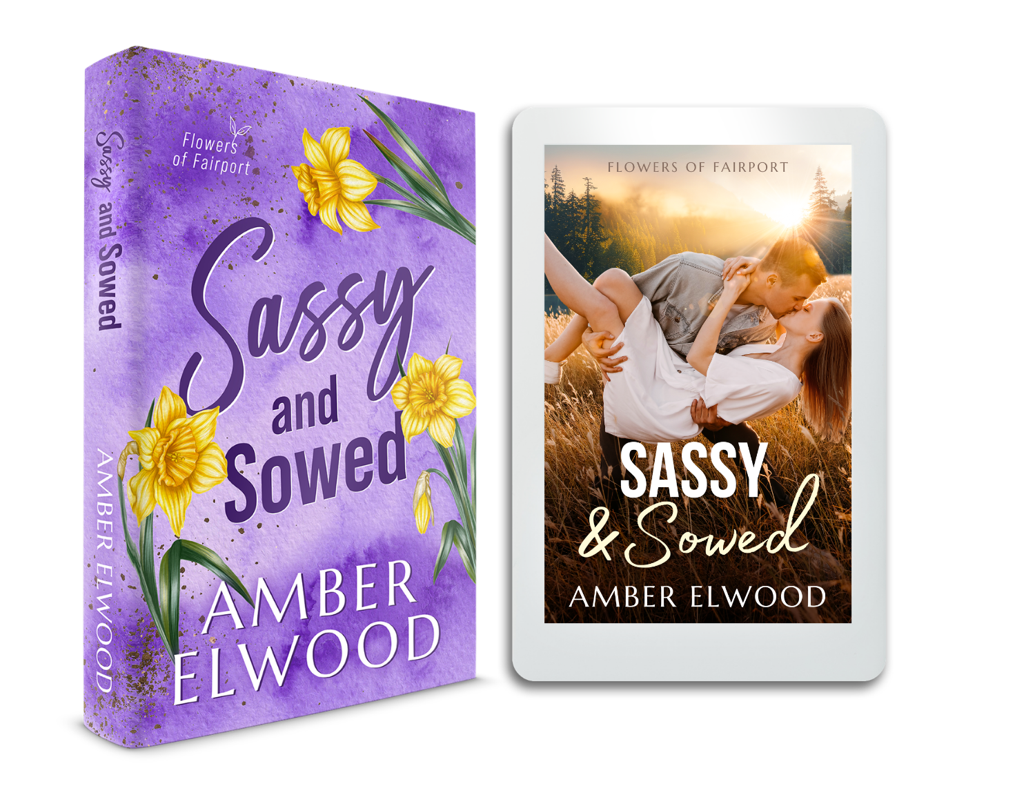 Both covers for Sassy and Sowed Book