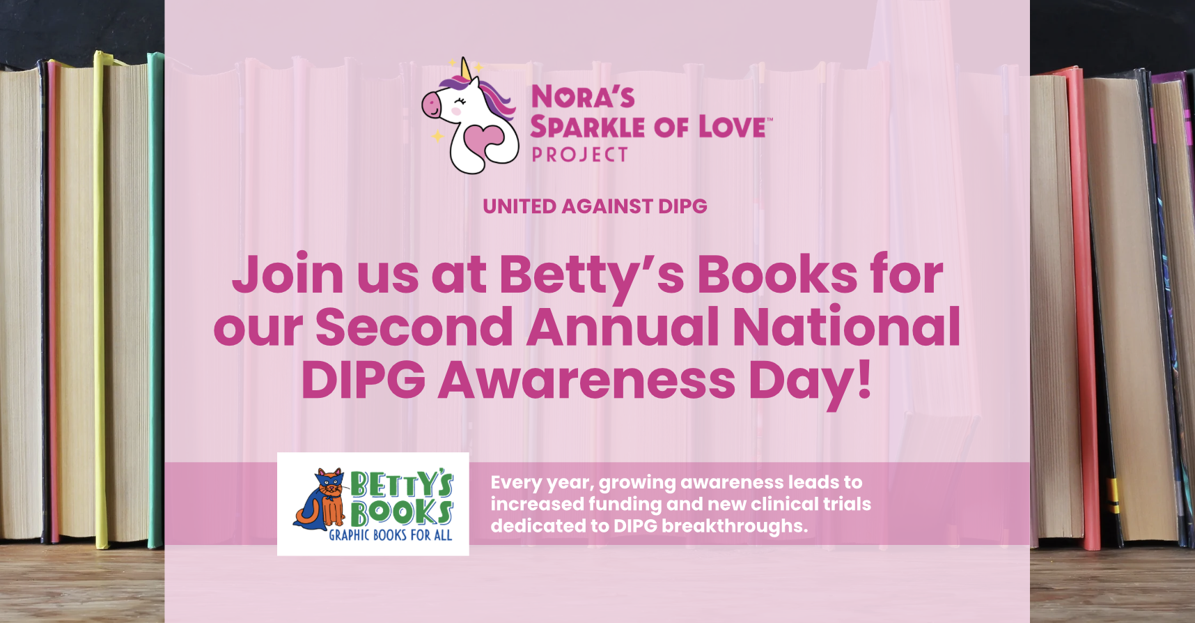 Second Annual National DIPG Awareness Day at Betty's Books