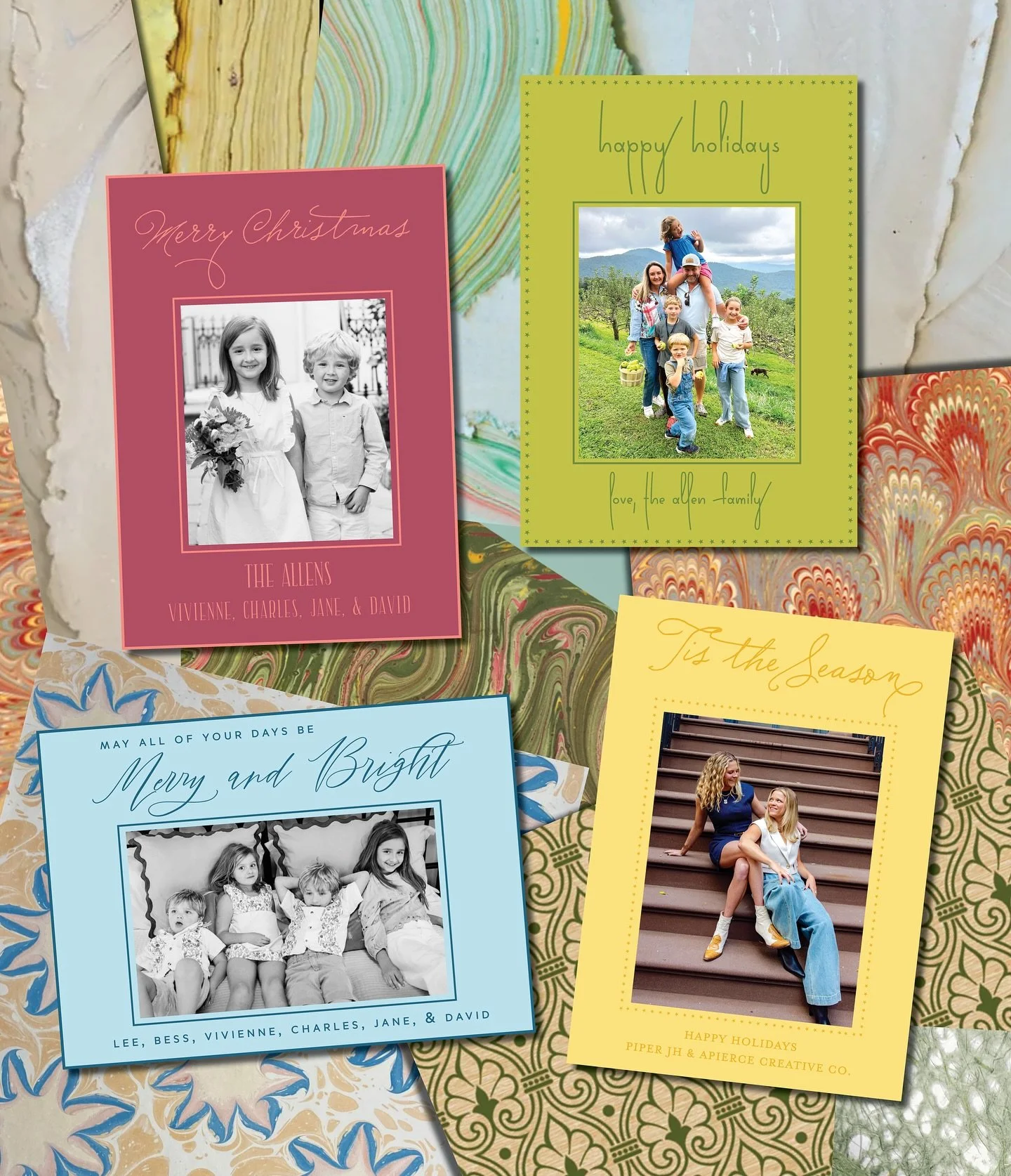 tisssss the season to start thinking about your holiday cards!! 
Orders for holiday cards will be open now through November 8. Keep in mind letterpress and engraving takes an extra couple of weeks so it&rsquo;s better to start sooner than later!🎄🎁?
