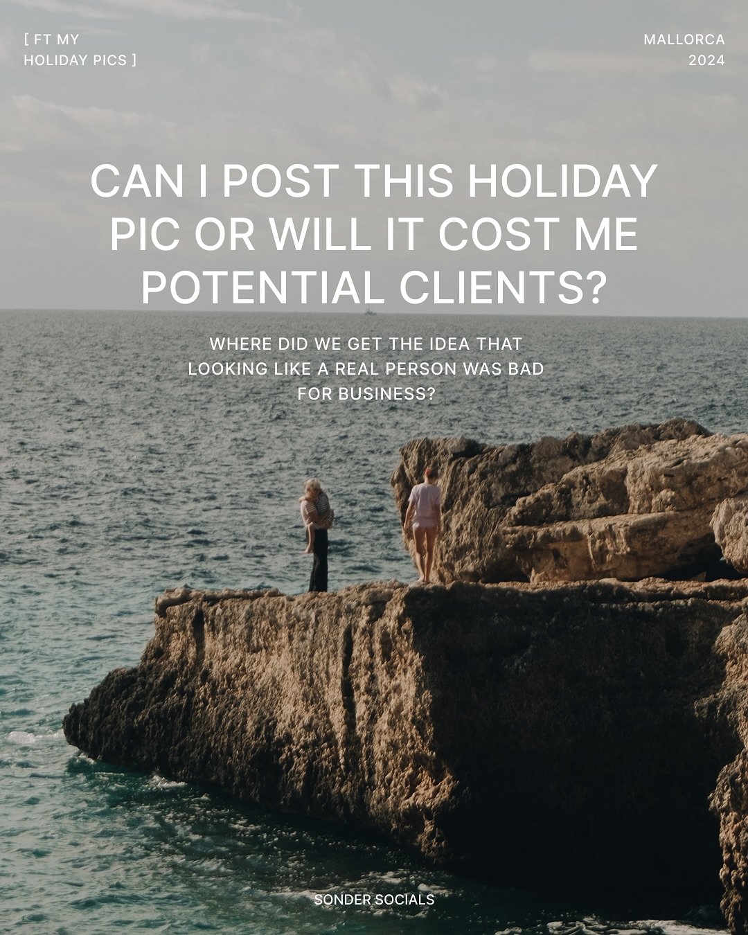 If there&rsquo;s one question I get every year, it&rsquo;s this:
 &ldquo;Can I post holiday photos on my business account, or will it make me look unprofessional?&rdquo;

And every year, my answer is the same. A photo of you on the beach isn&rsquo;t 