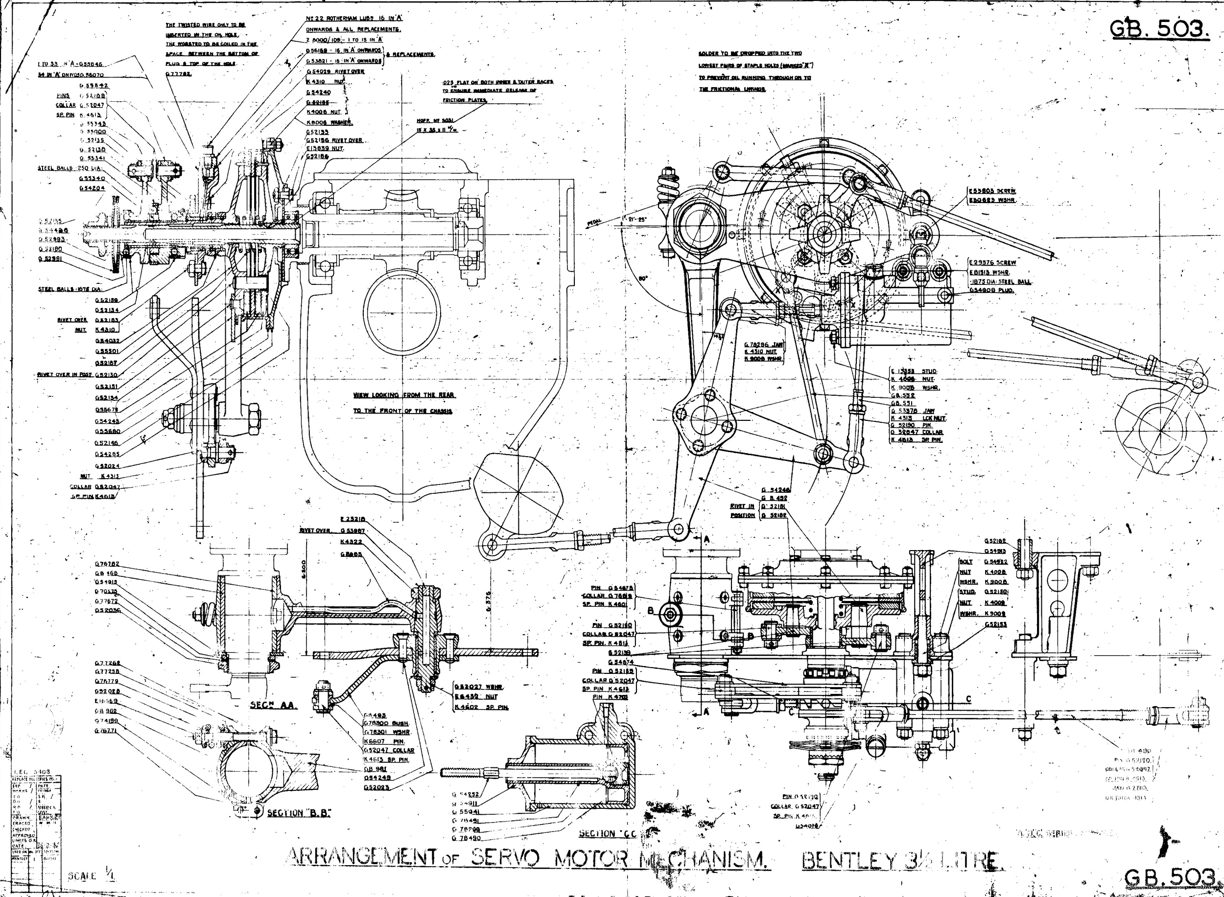 Wenn der Bentley 3½ Litre kaum noch bremst: Revision des mechanischen Bremsservos
