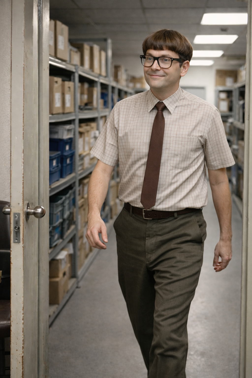 Automechaniker arbeitet unter einem angehobenen Fahrzeug in einer Werkstatt.