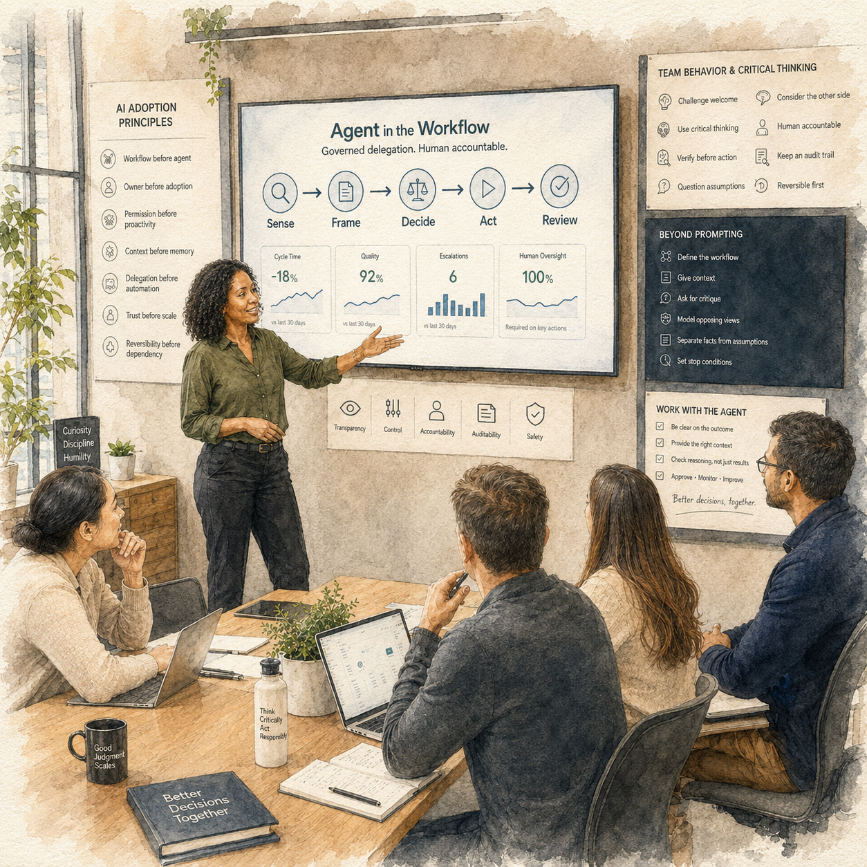 Agents enter the team workflow