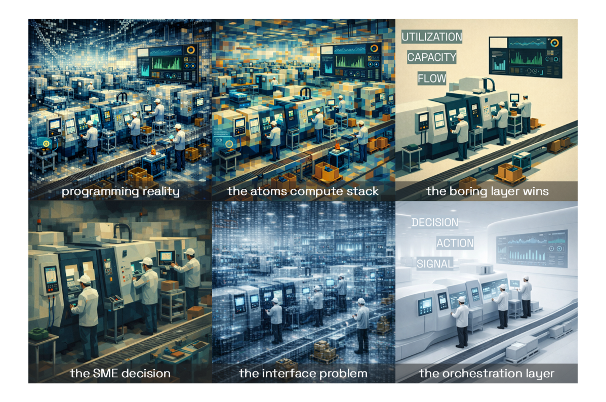 The physical world is becoming a coordinated stack, and leverage moves to whoever shapes its flows.