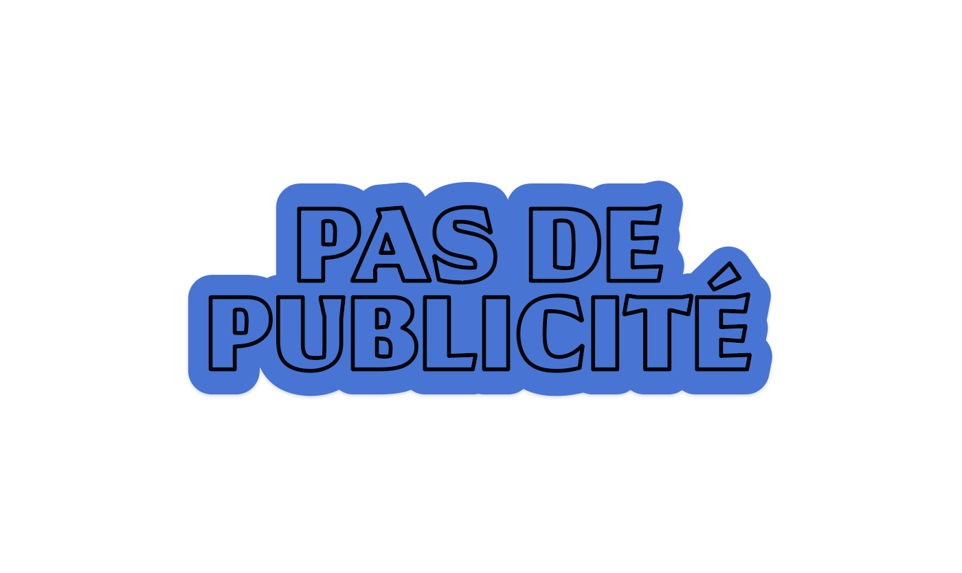 Autocollant Pas de Publicité bleu