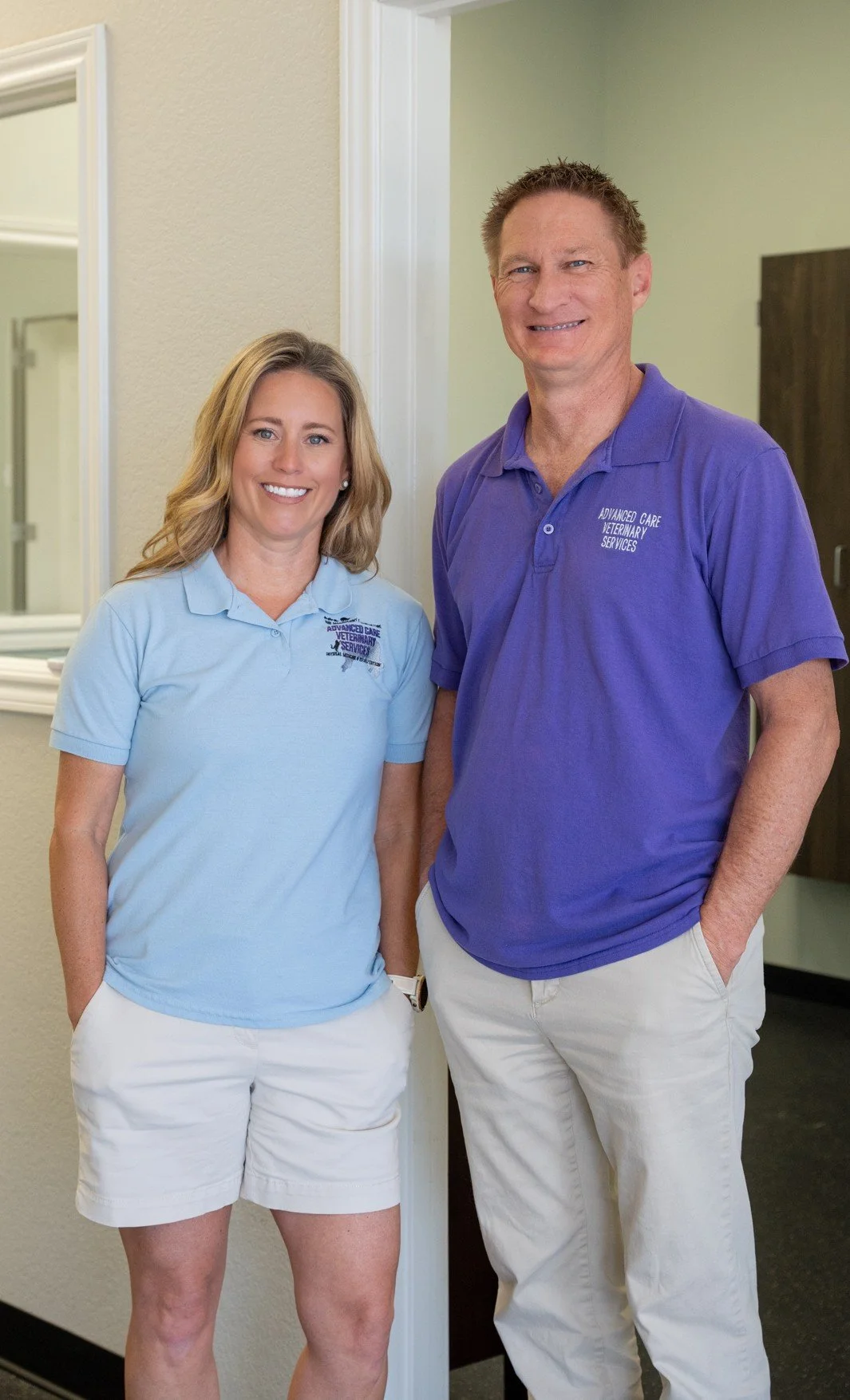 Dr Douglas Stramel and team Advanced Care Veterinary Services family-owned dog rehab and pain management clinic Carrollton TX