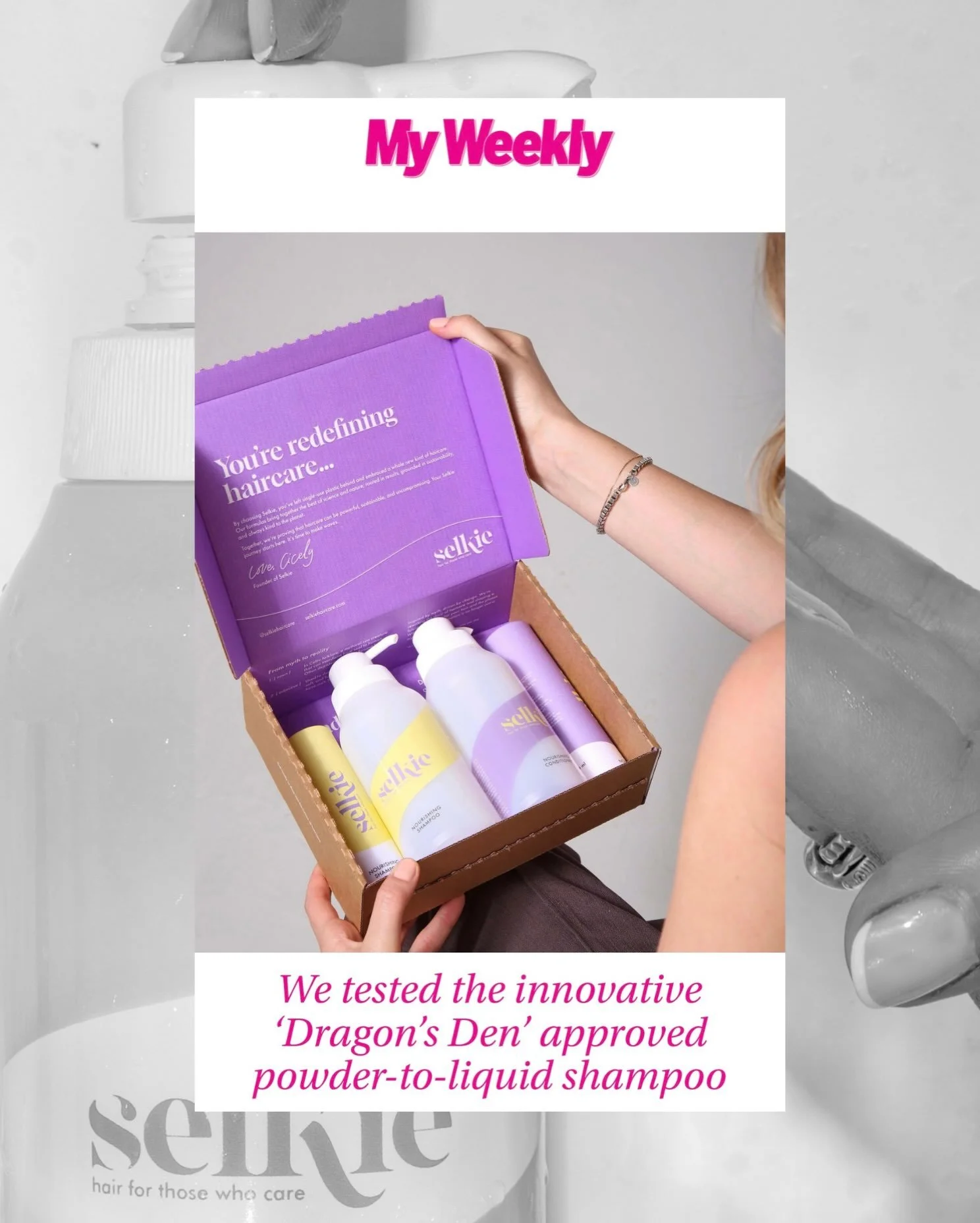 &ldquo;I can see why the 🐉 said yes to this one&rdquo; A glowing standalone review for @selkiehaircare from My Weekly, available to read exclusively on Apple News.