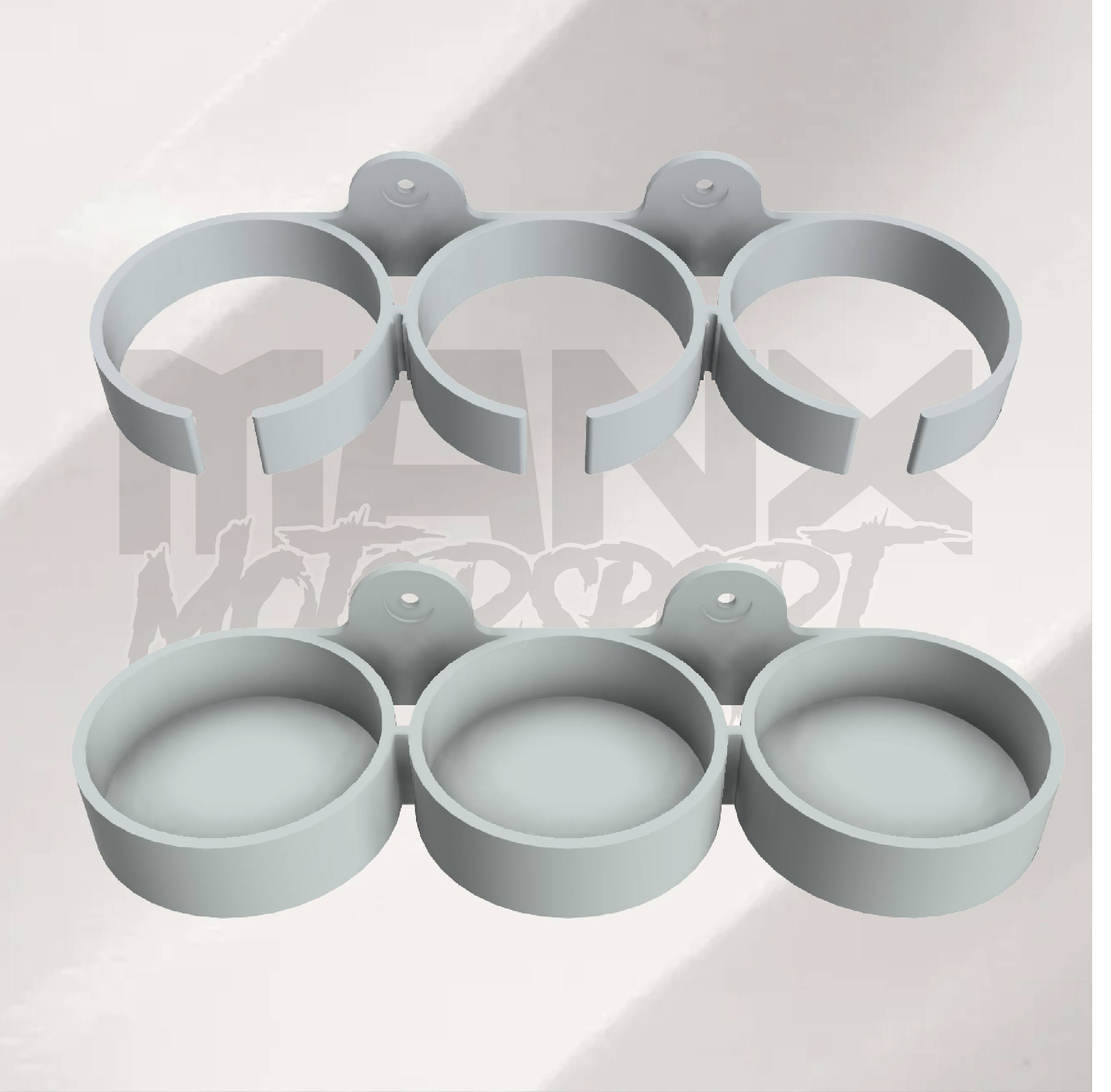 Up to ⌀67mm Triple Bottle Holder