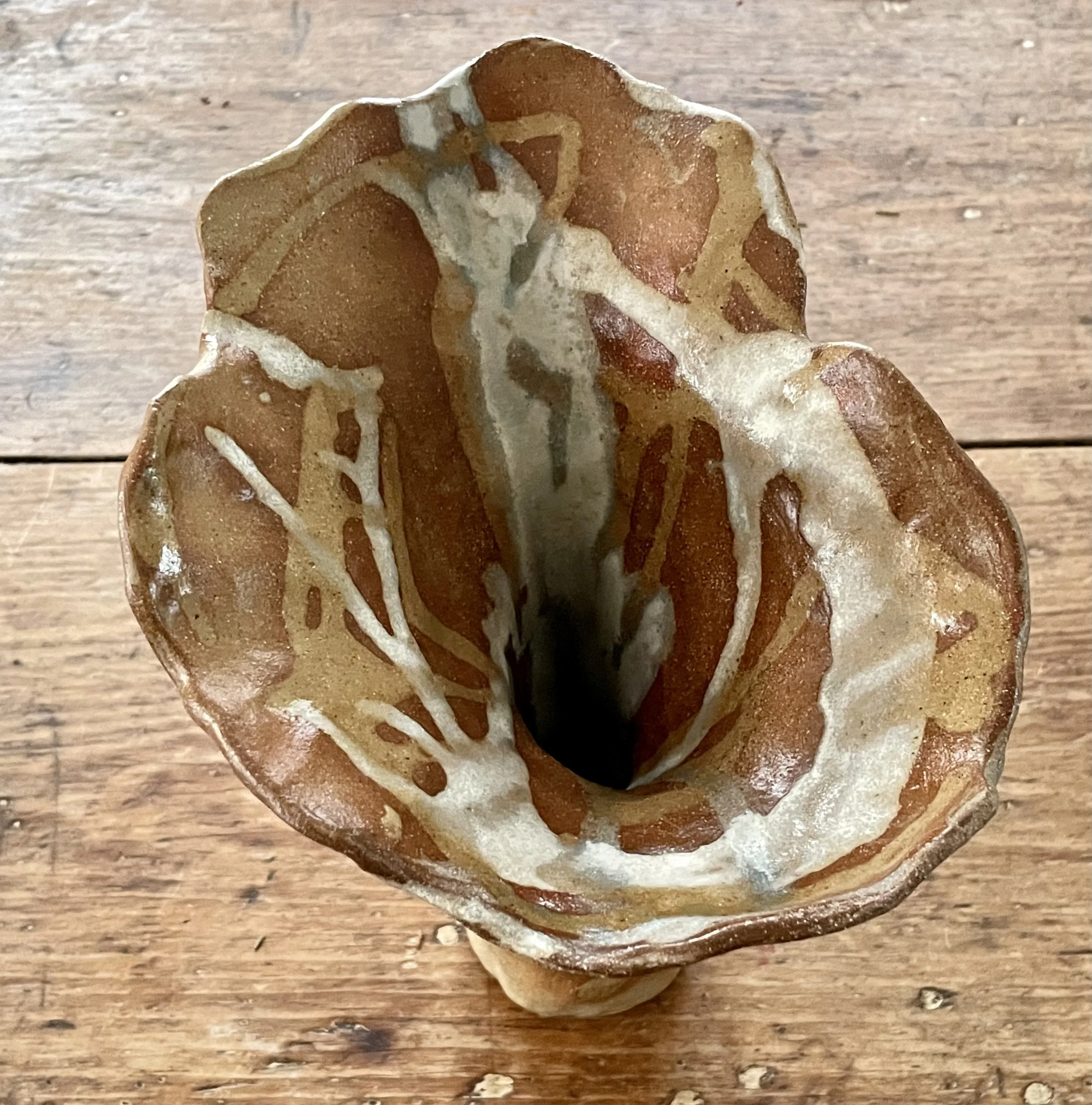 Sculpture, vase 10 in h x 7 in w; mixed glaze
$225