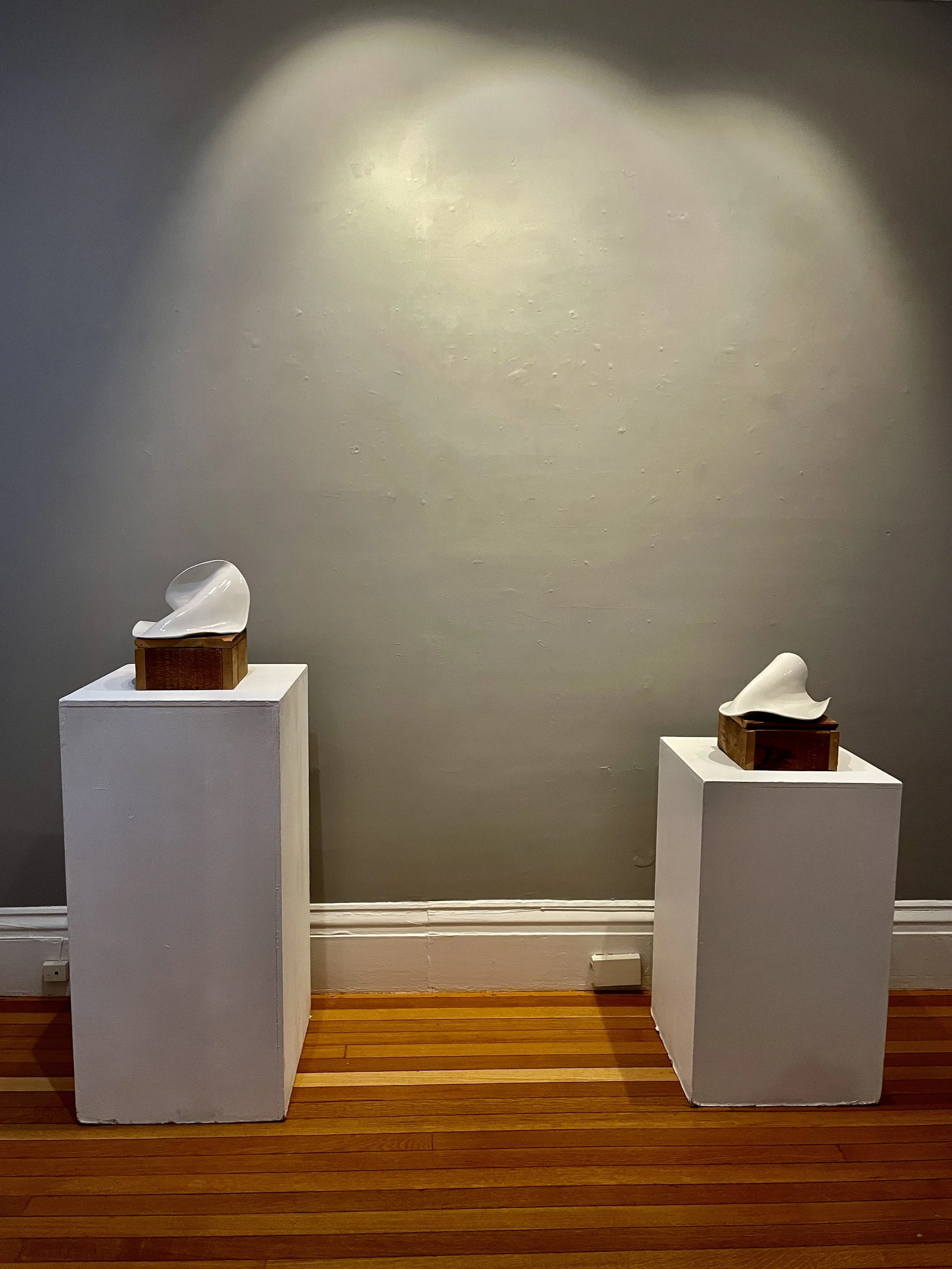 @JDG, March/April 2025, The Shadow and Soul of Clay; sculptural works in white gloss
$225 ea; Sold